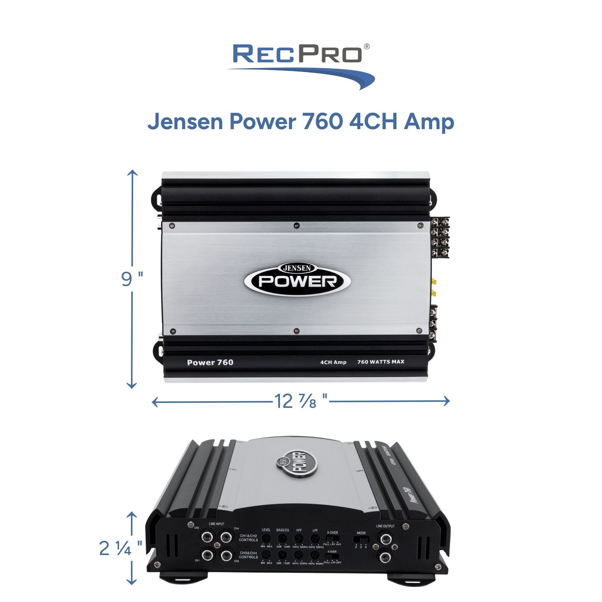 Jensen Power 760 4CH Amp Measurements 