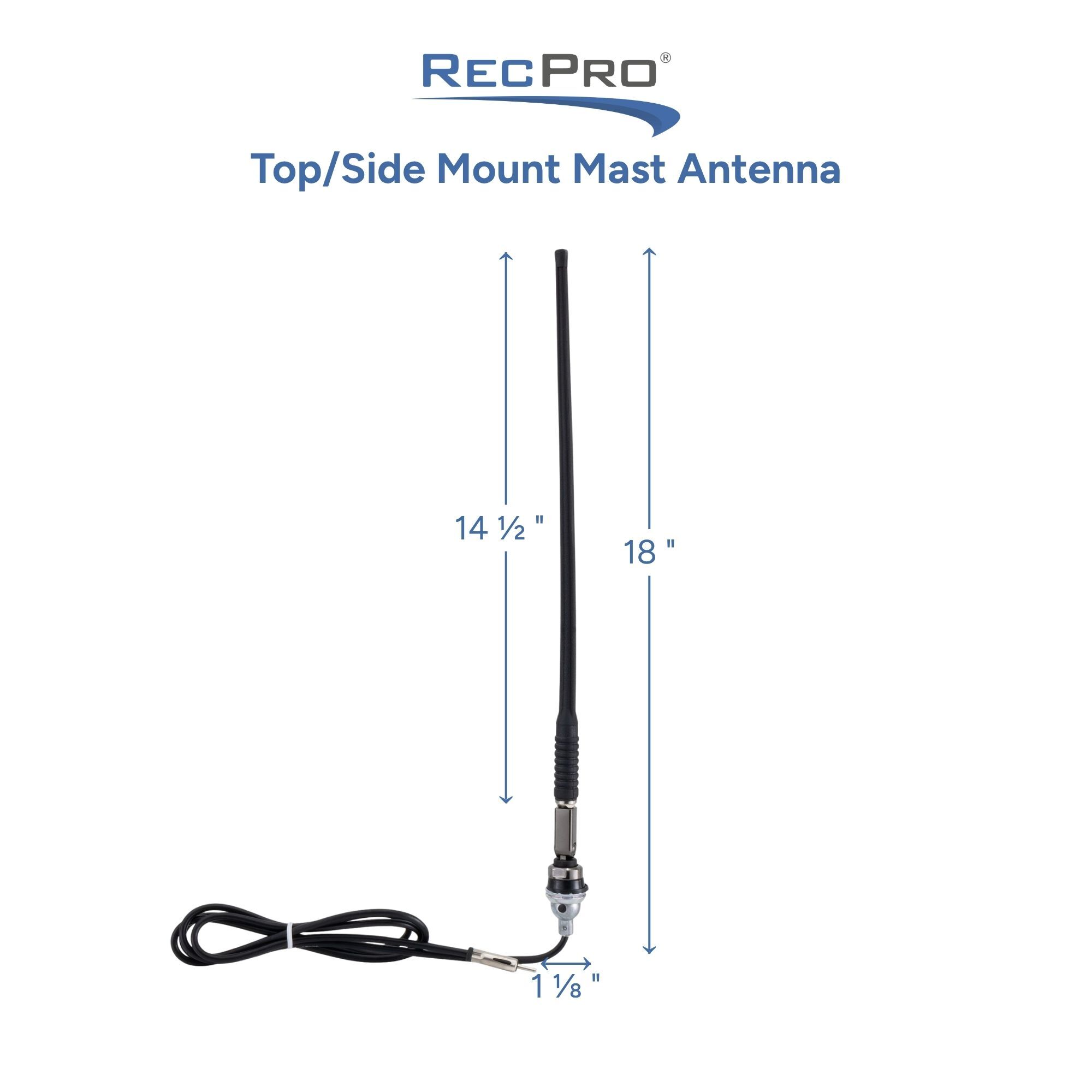 Top/Side Mount Mast Antenna Measurements Top/Side Mount Mast Antenna Measurements