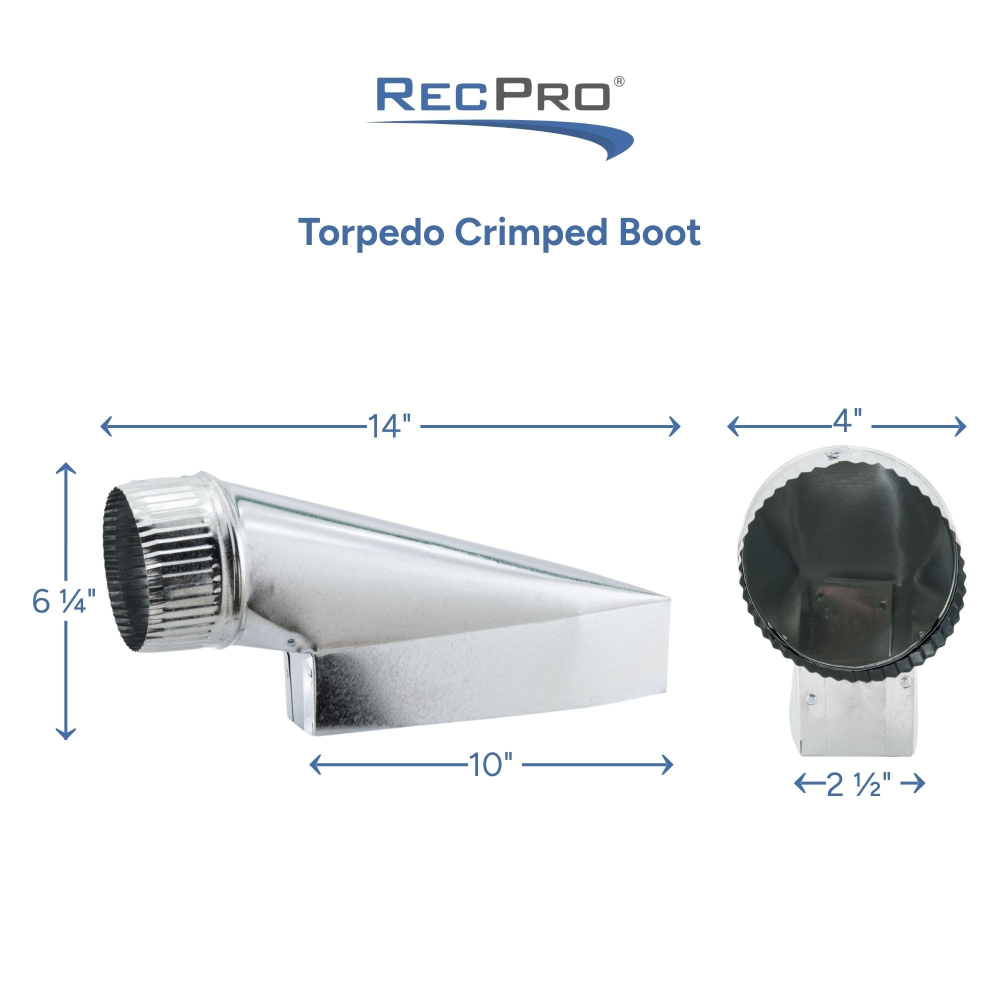 Torpedo Crimped Boot Measurements 