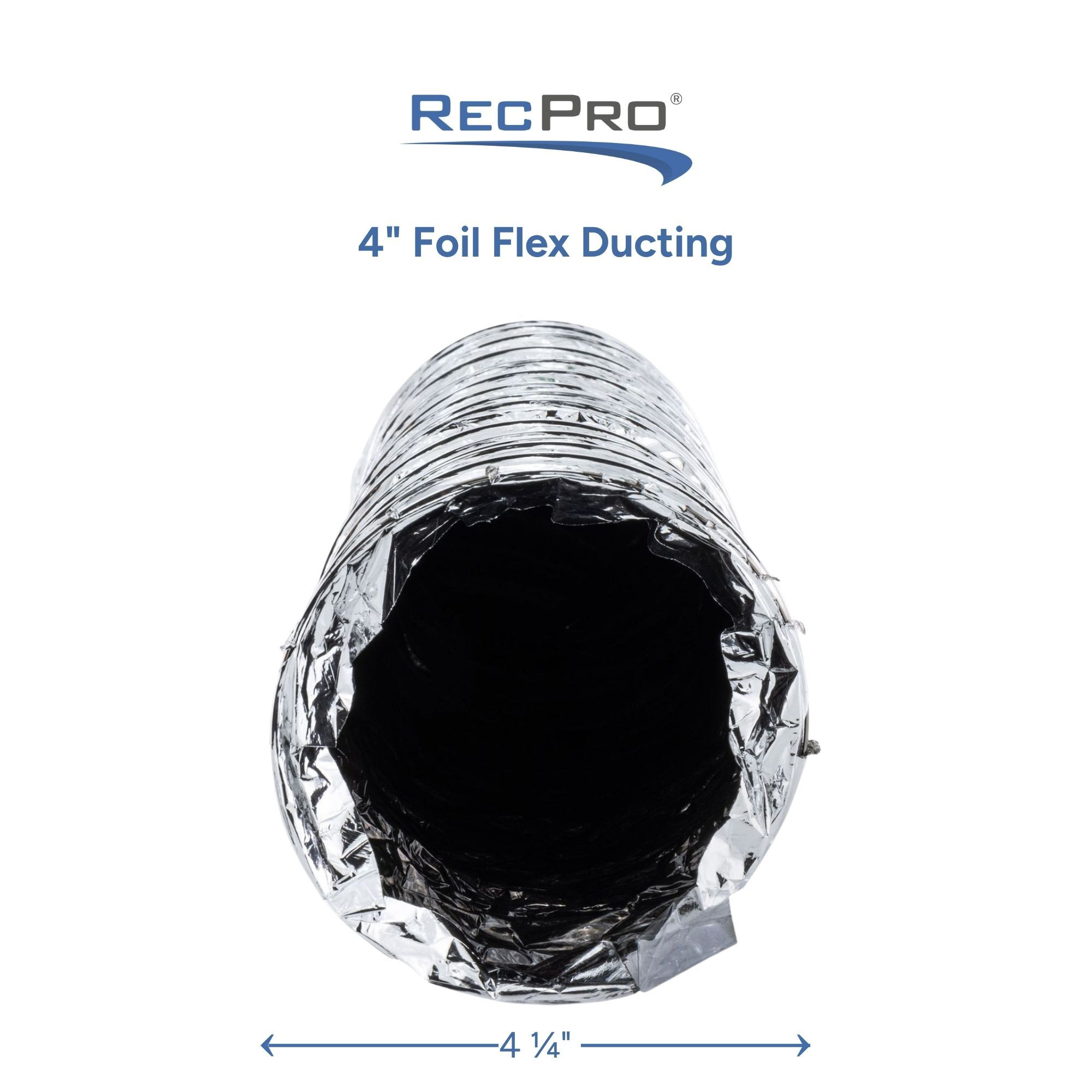 4" Foil Flex Ducting Measurements 4" Foil Flex Ducting Measurements