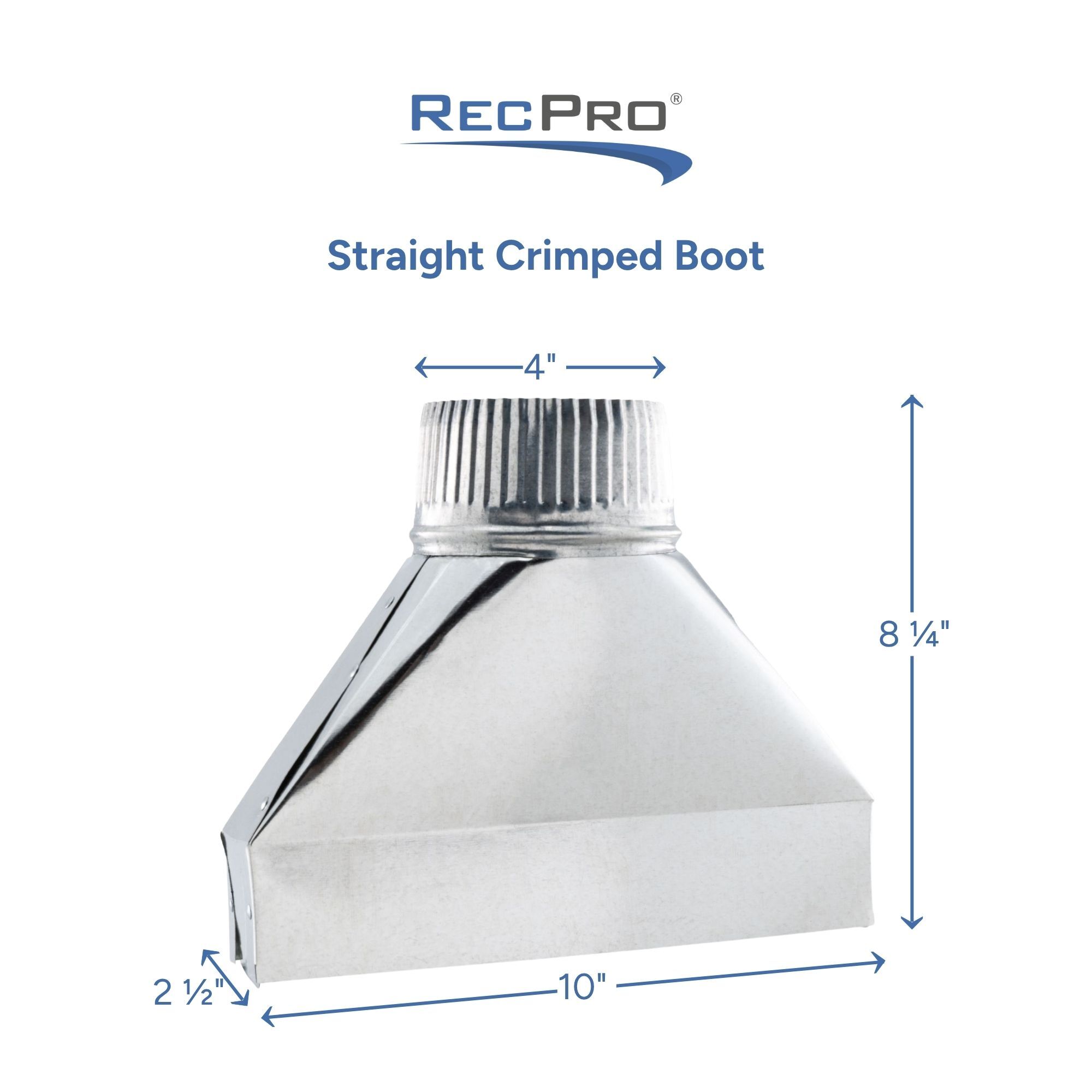 Straight Crimped Boot Measurements