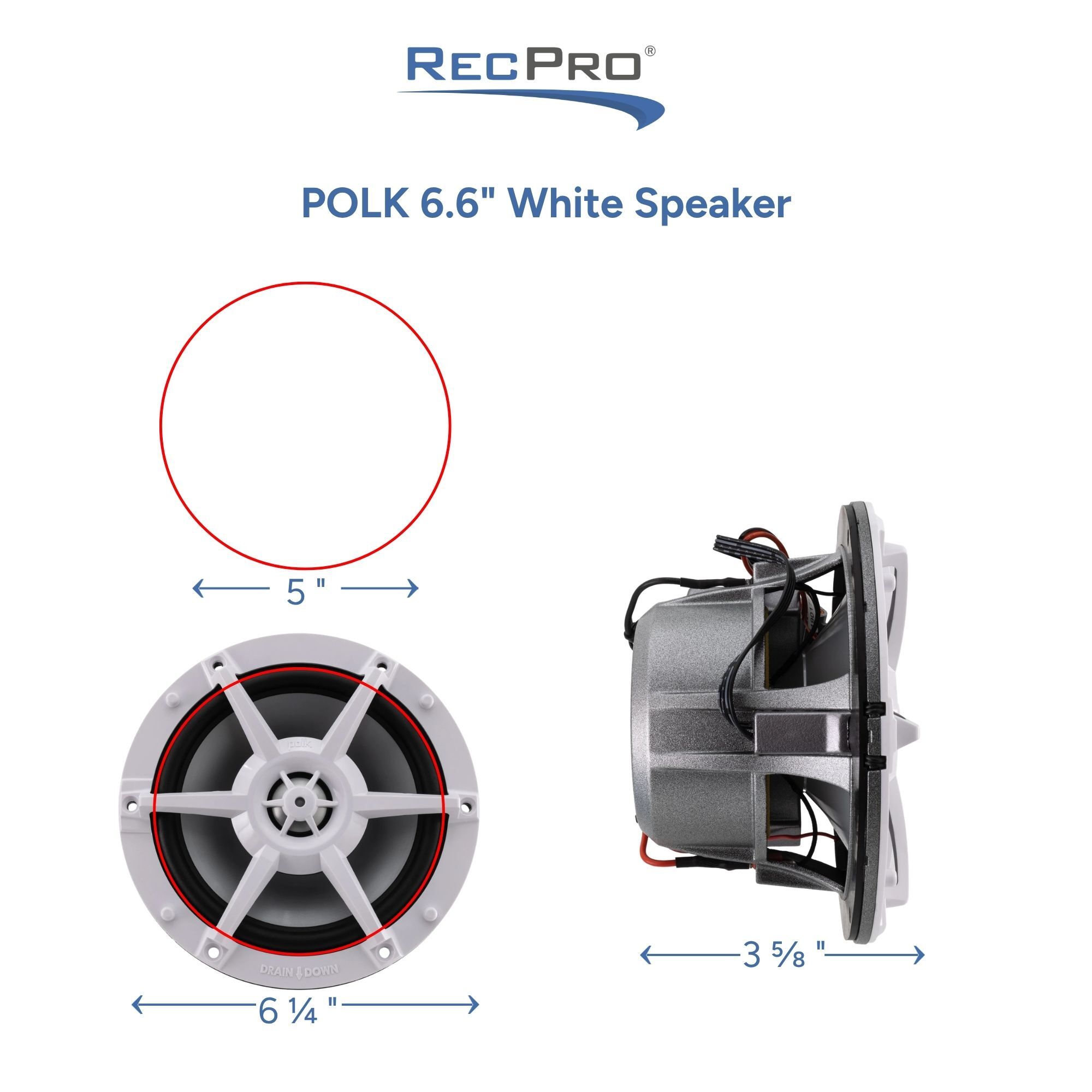 POLK 6.6" White Speaker Measurements POLK 6.6" White Speaker Measurements