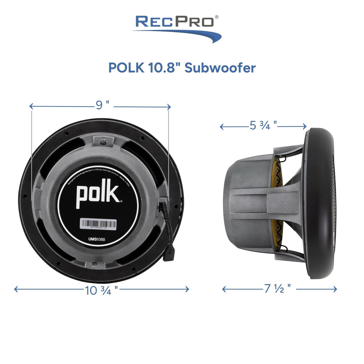 POLK 10.8" Subwoofer Measurements POLK 10.8" Subwoofer Measurements