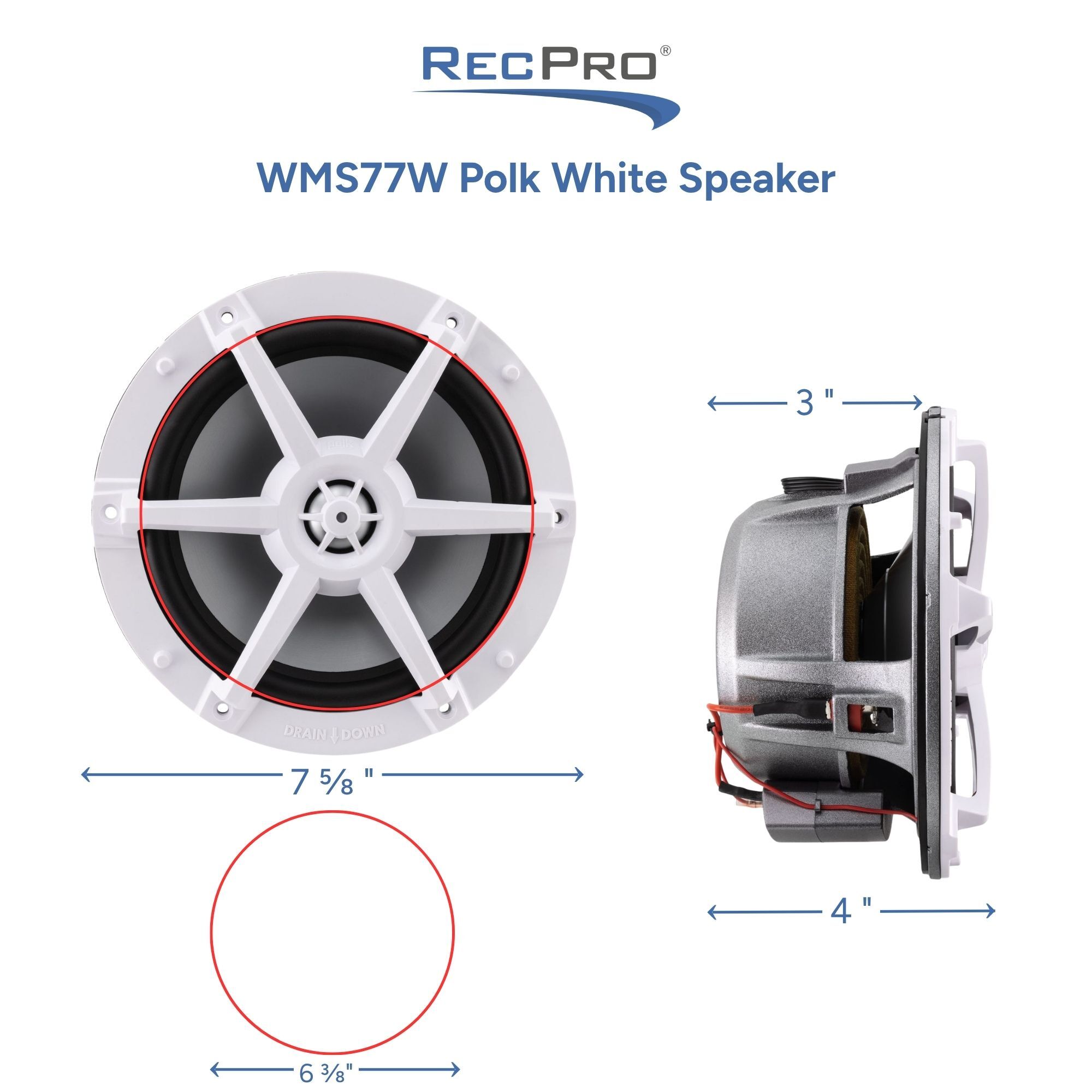 WMS77W Polk White Speaker Measurements WMS77W Polk White Speaker Measurements