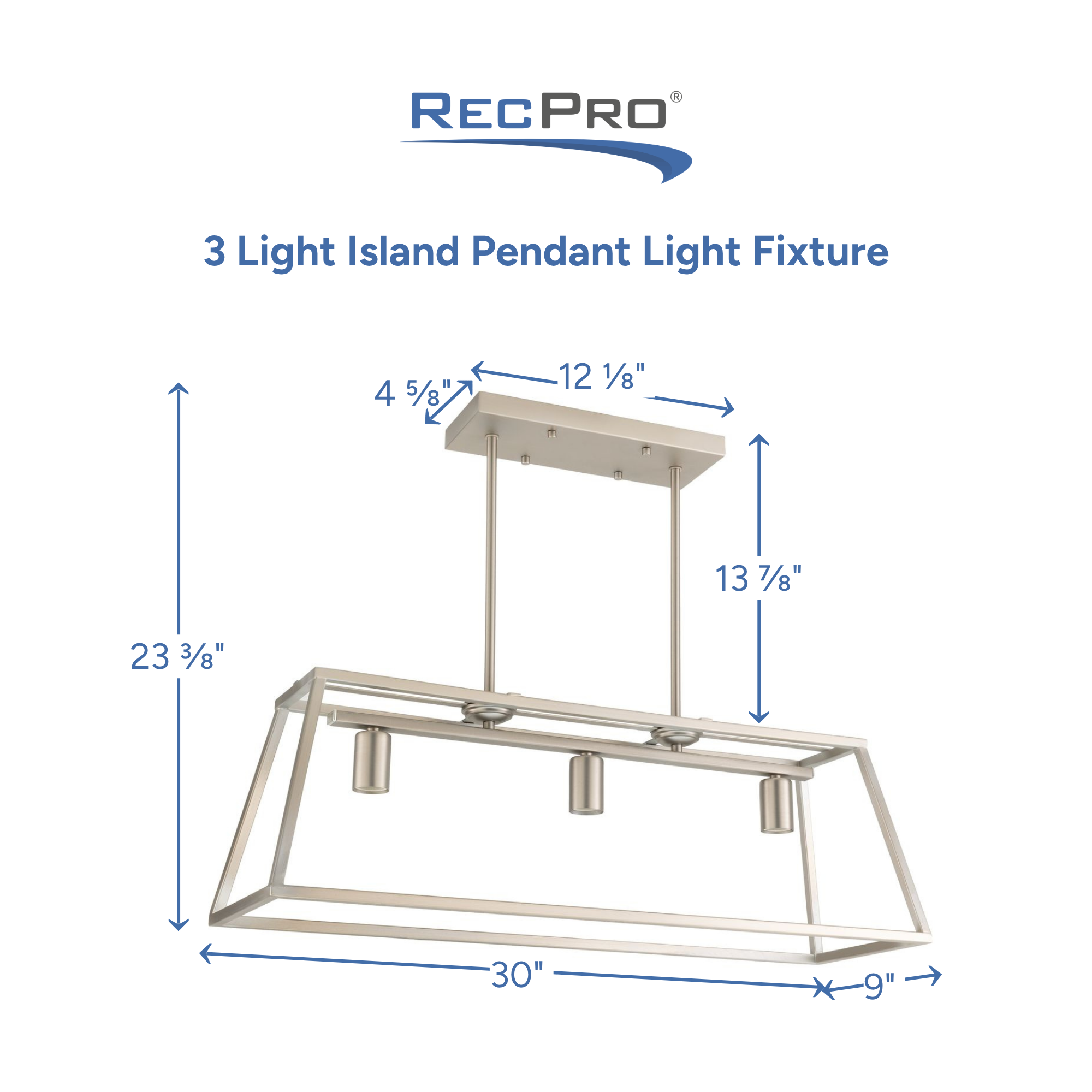 3 Light Island Pendant Light Fixture Measurements 3 Light Island Pendant Light Fixture Measurements