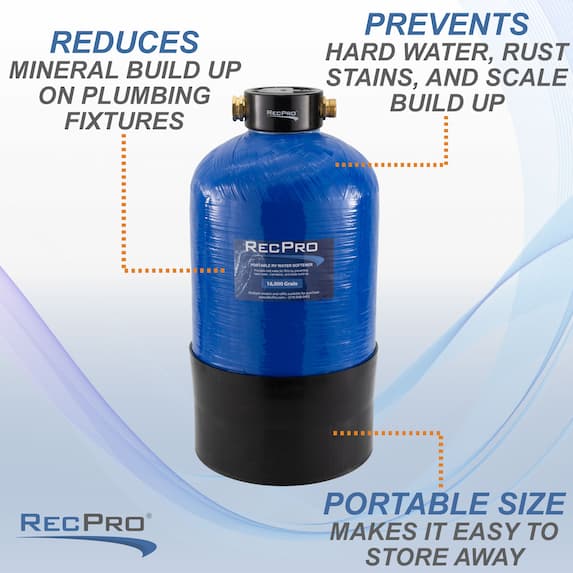 pro aqua Portable Water Softener Pro 16,000 Grain Premium. No Accessories