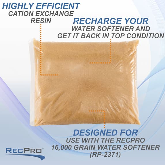 Portable RV Water Softener 16,000 Grain - RecPro