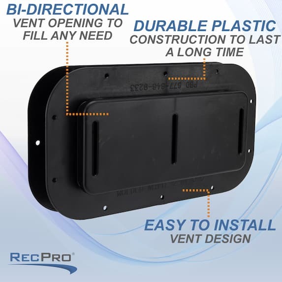 bi-directional, easy install, durable plastic