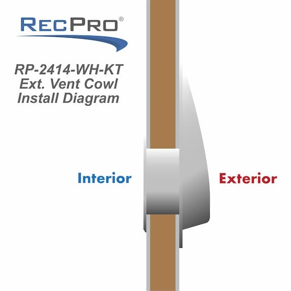 2 piece wall vent installed diagram