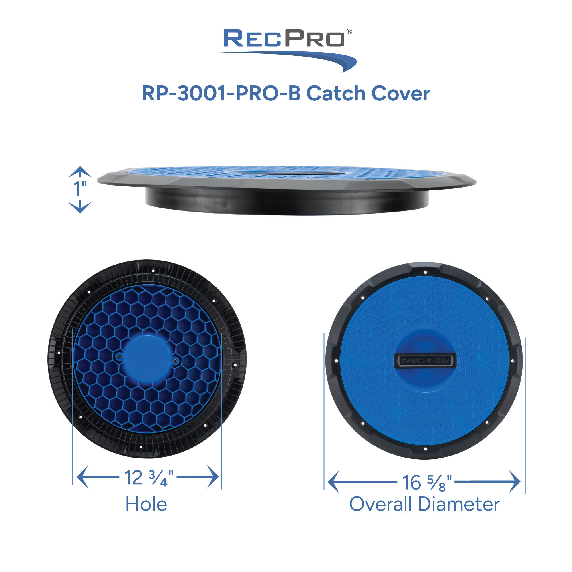 RP-3001-PRO Catch Cover Measurements RP-3001-PRO Catch Cover Measurements