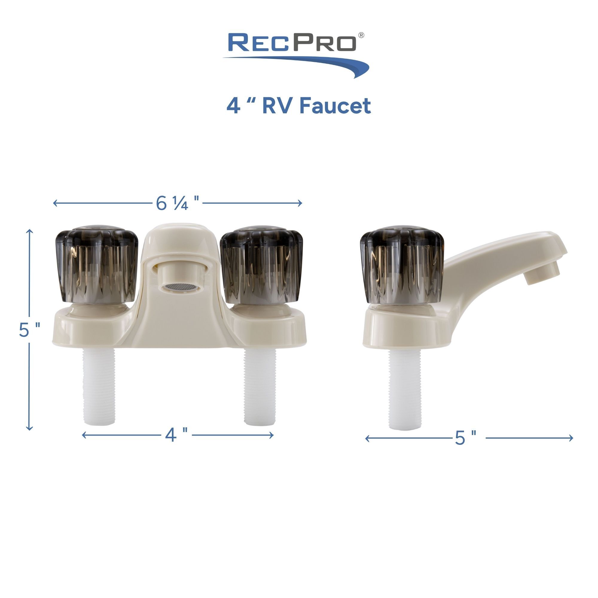 4" RV Faucet Measurements
