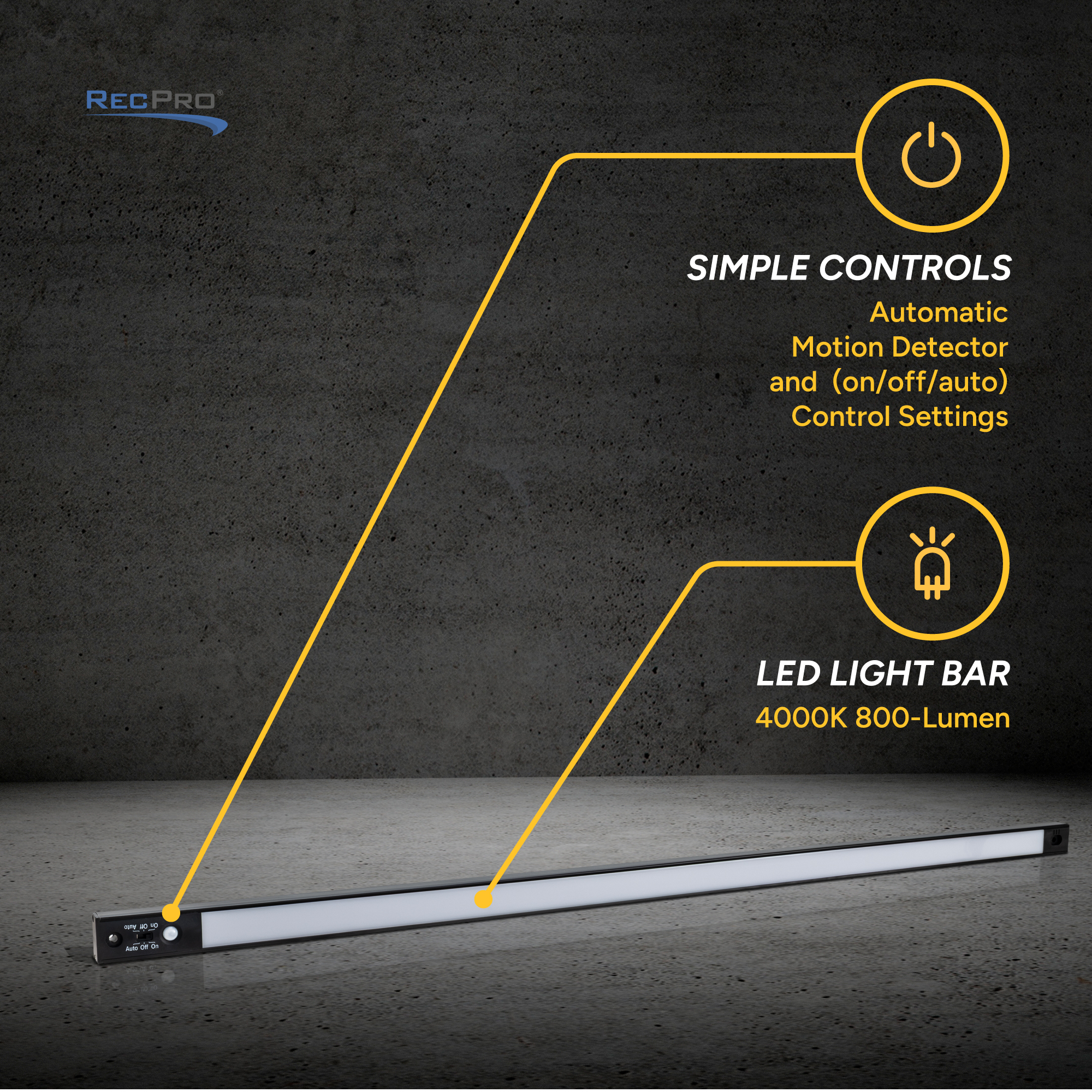 Simple Controls, LED Light Bar Simple Controls, LED Light Bar