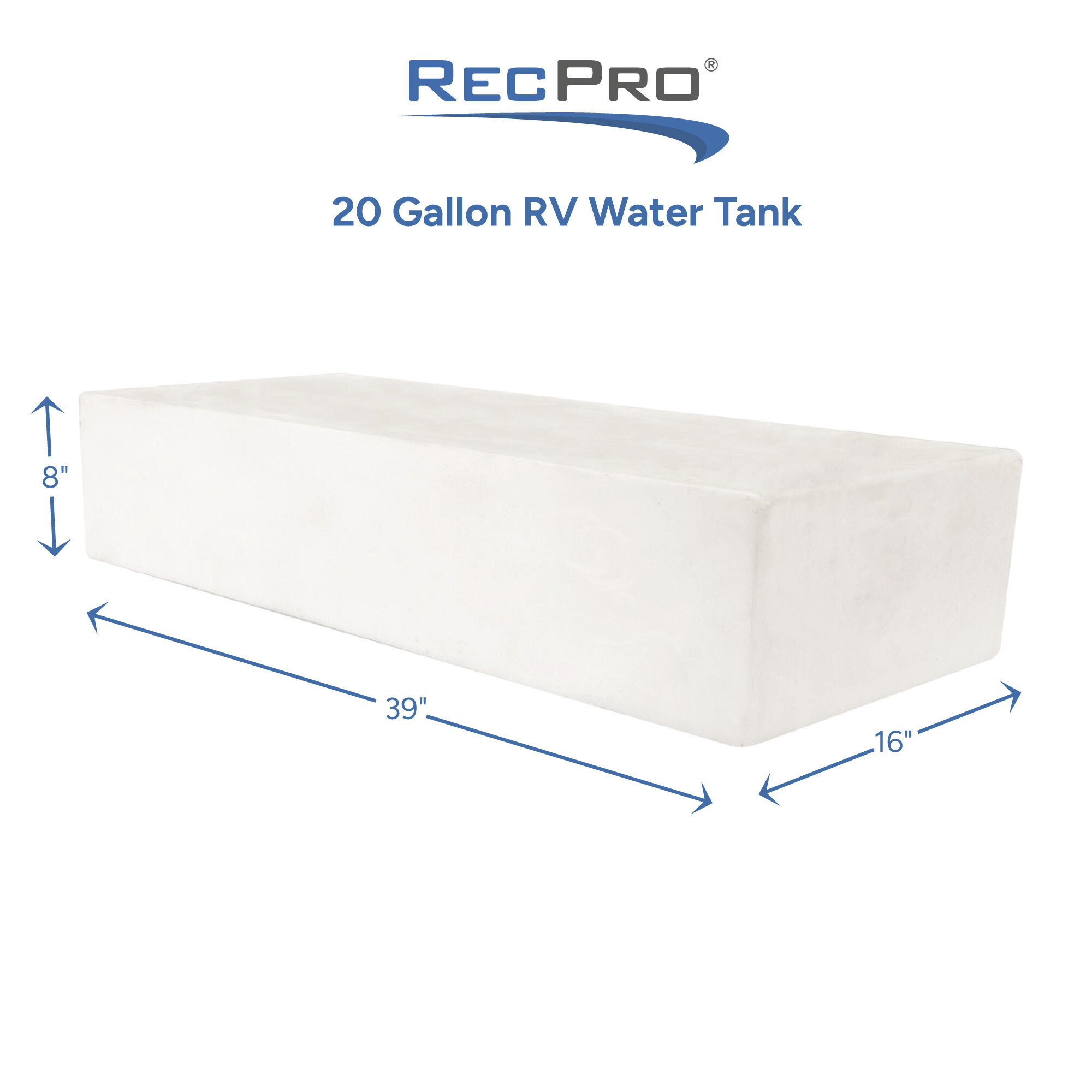 20 Gallon RV Water Tank Measurements 