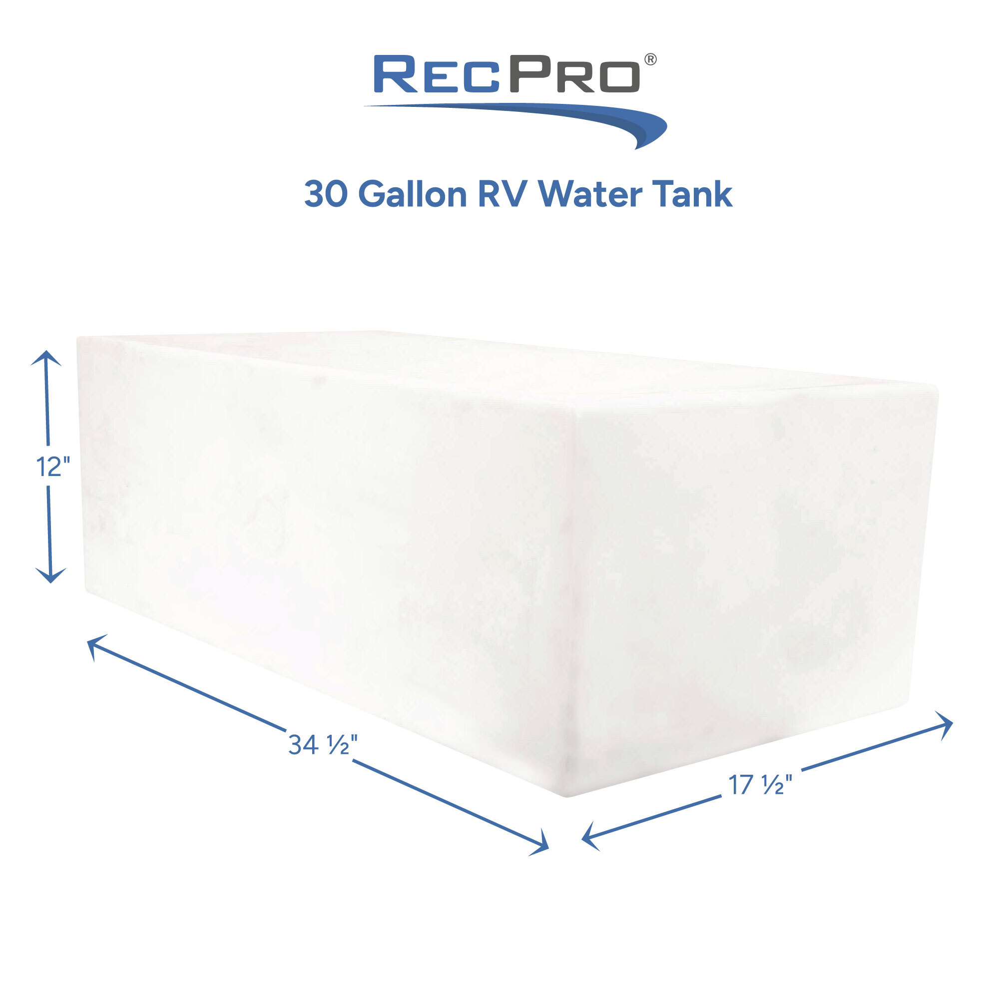 30 Gallon RV Water Tank Measurements