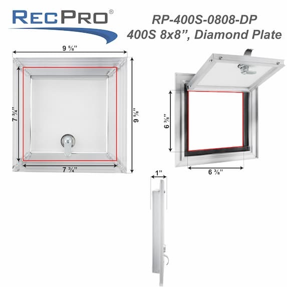measurements: 9 5/8" x 9 5/8"