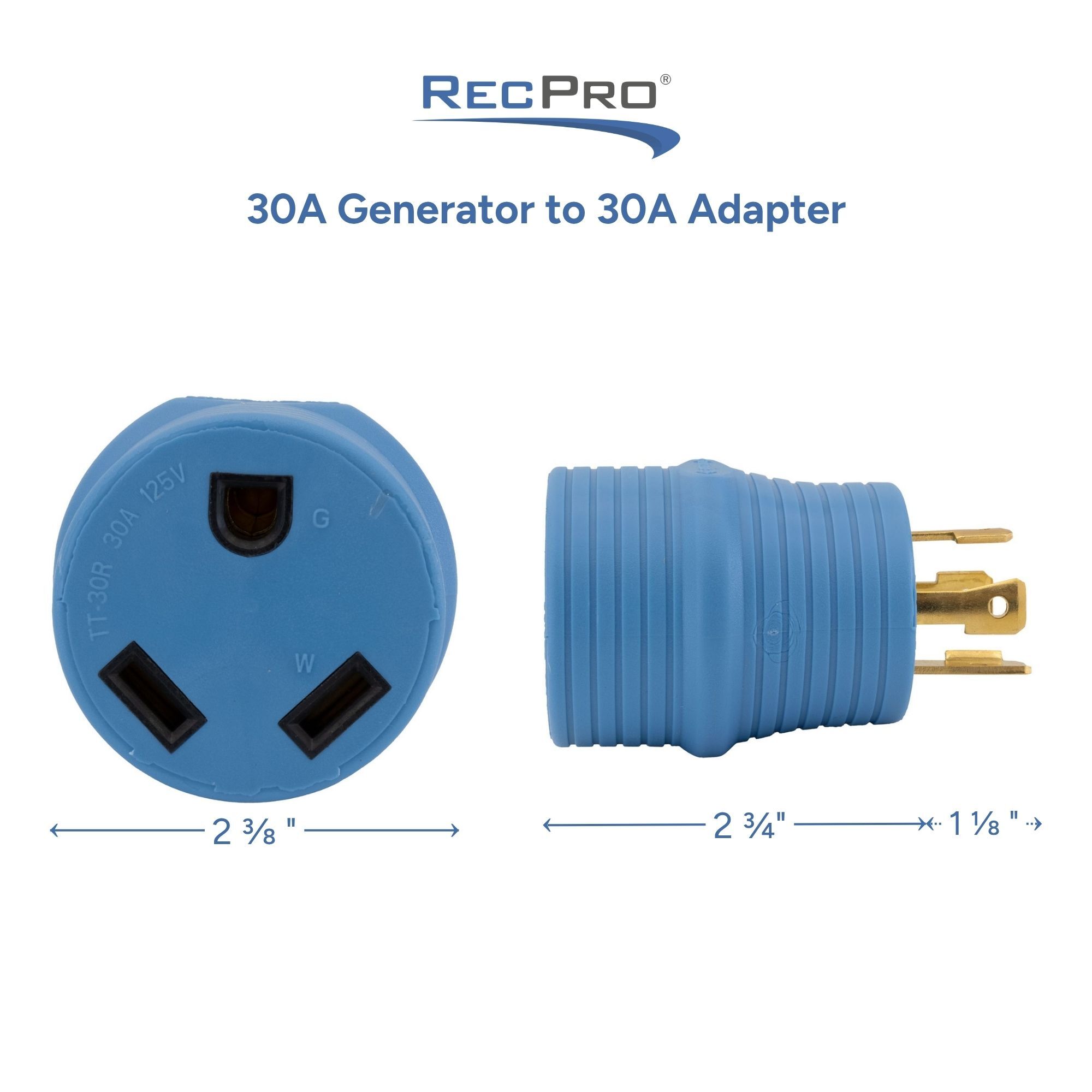 30A Generator to 30A Adapter Measurements 30A Generator to 30A Adapter Measurements