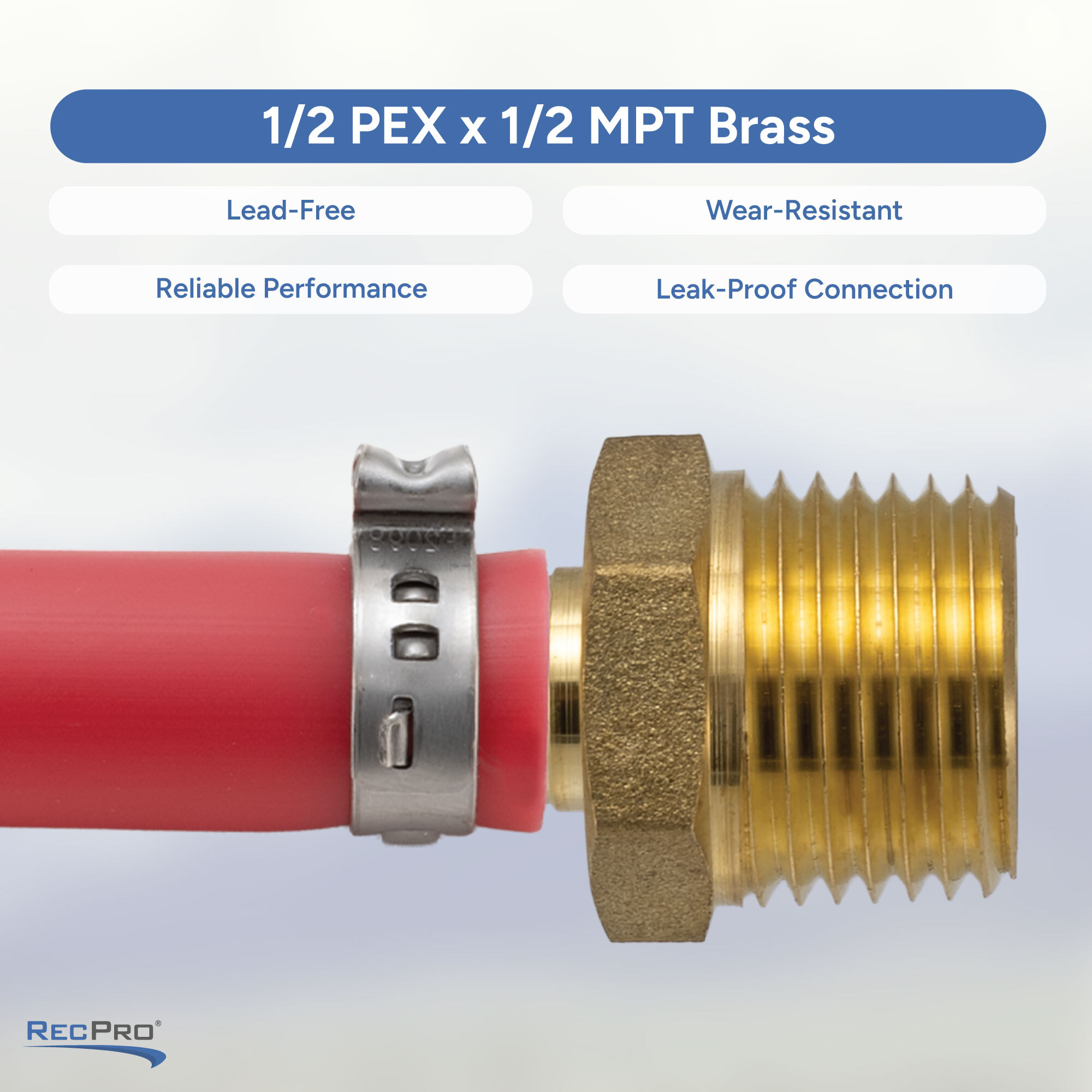1/2 PEX x 1/2 MPT Brass Infographic 