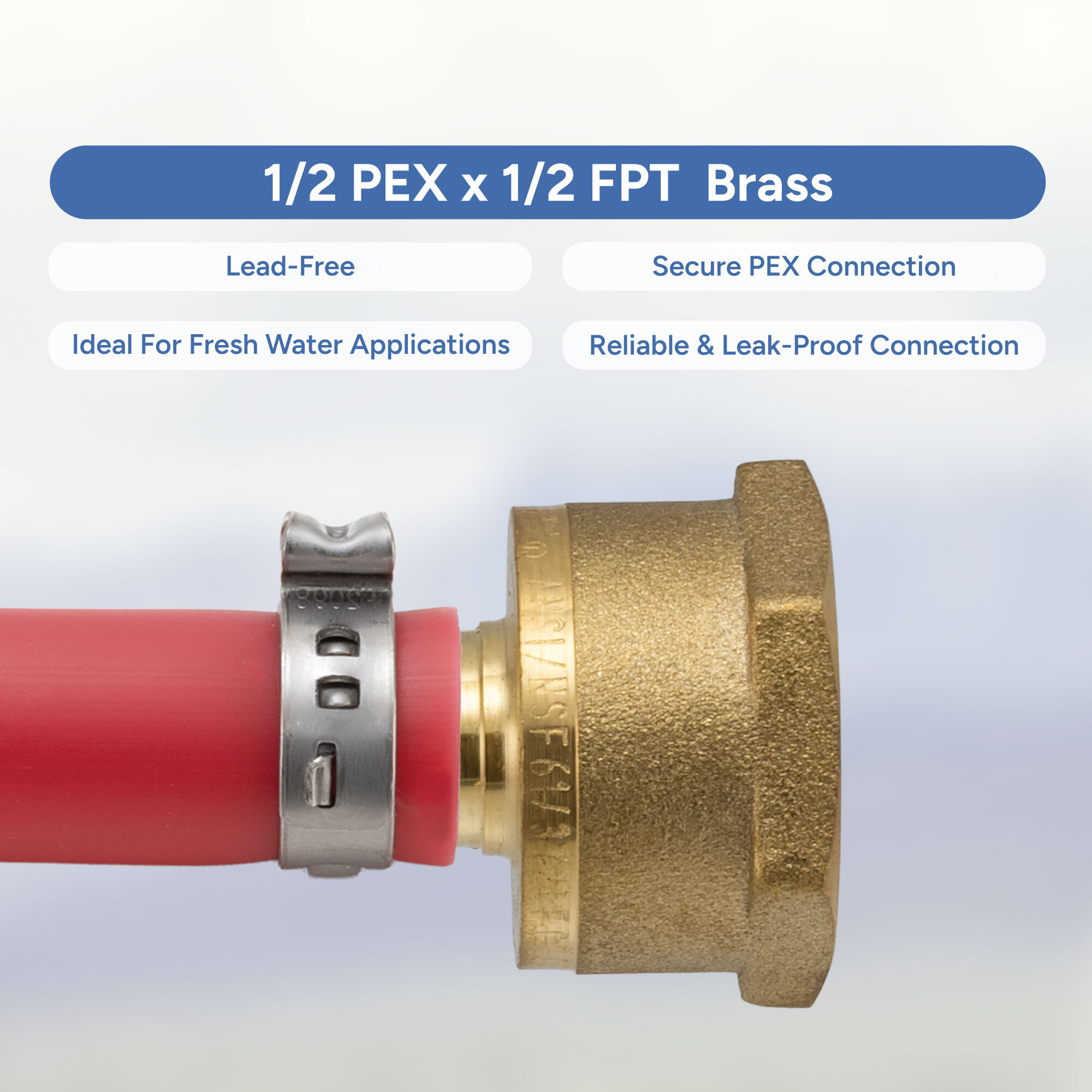 1/2 PEX x 1/2 FPT Brass Infographic 
