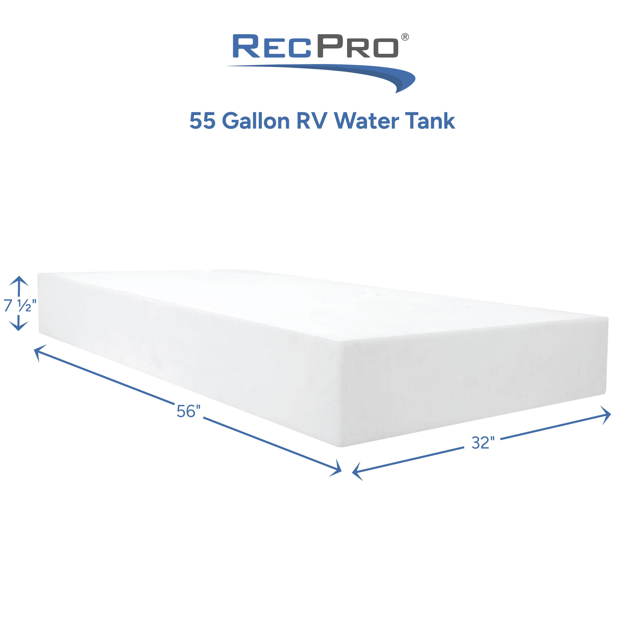 55 Gallon RV Water Tank Measurements