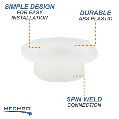 1 Spin Weld Tank Fitting - Polyethylene