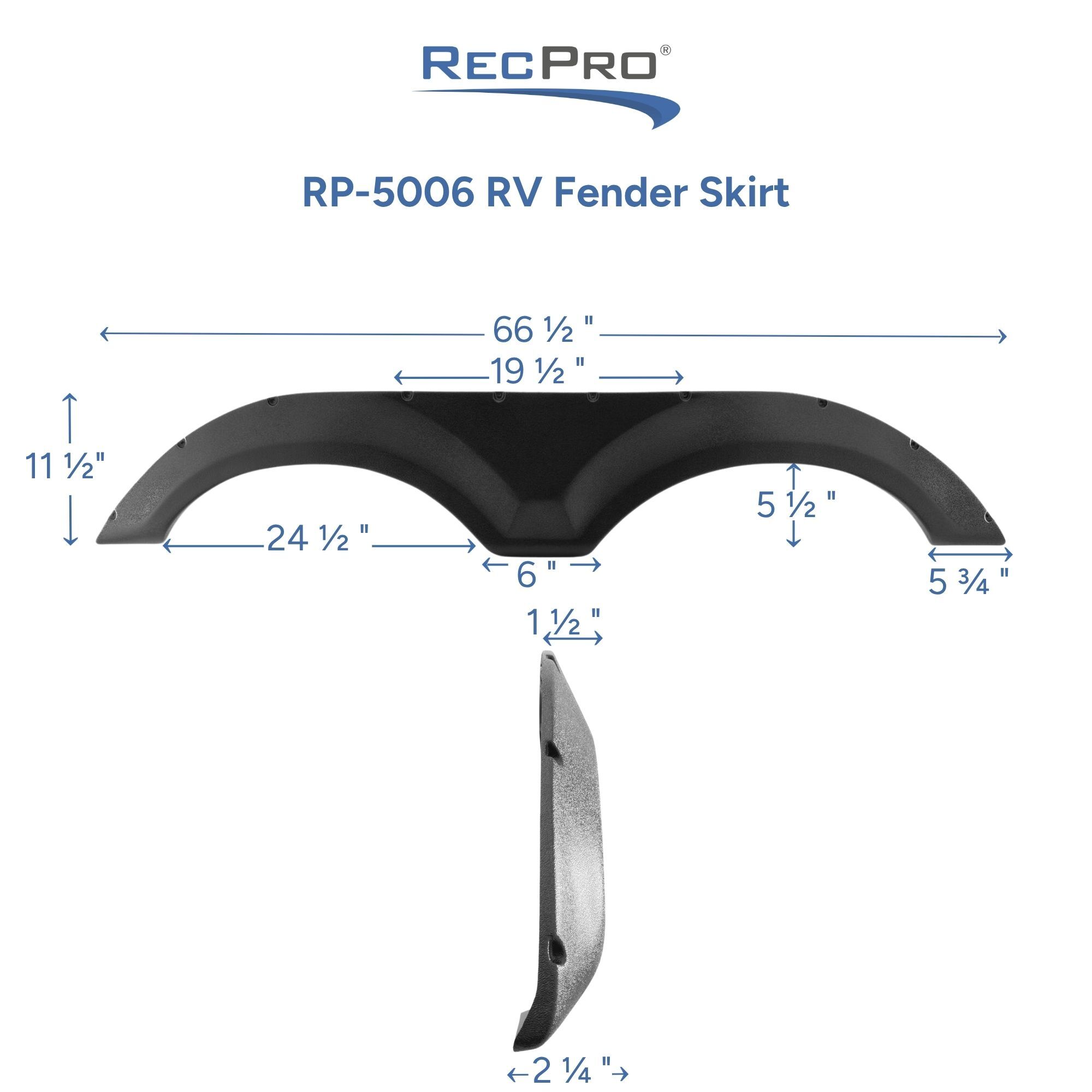 RP-5006 RV Fender Skirt Measurements RP-5006 RV Fender Skirt Measurements