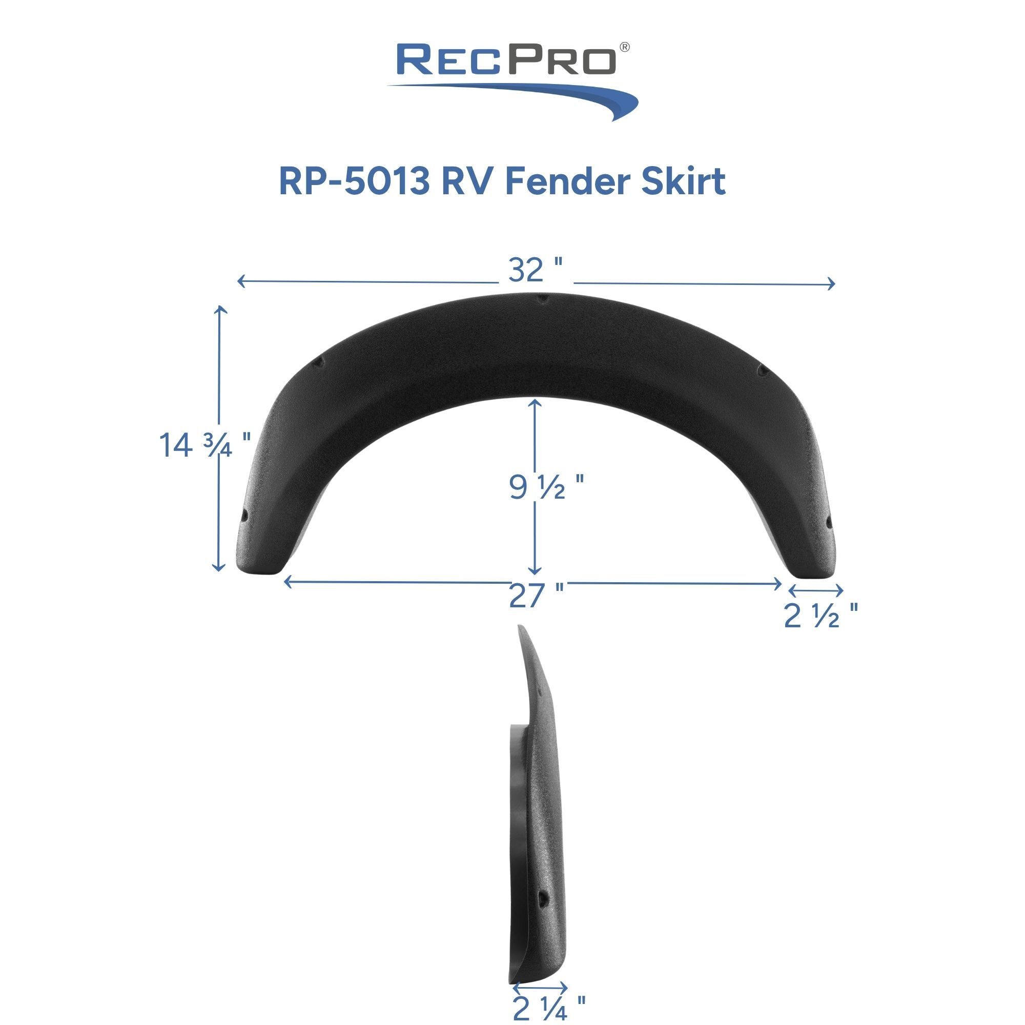 RP-5013 RV Fender Skirt Measurements RP-5013 RV Fender Skirt Measurements