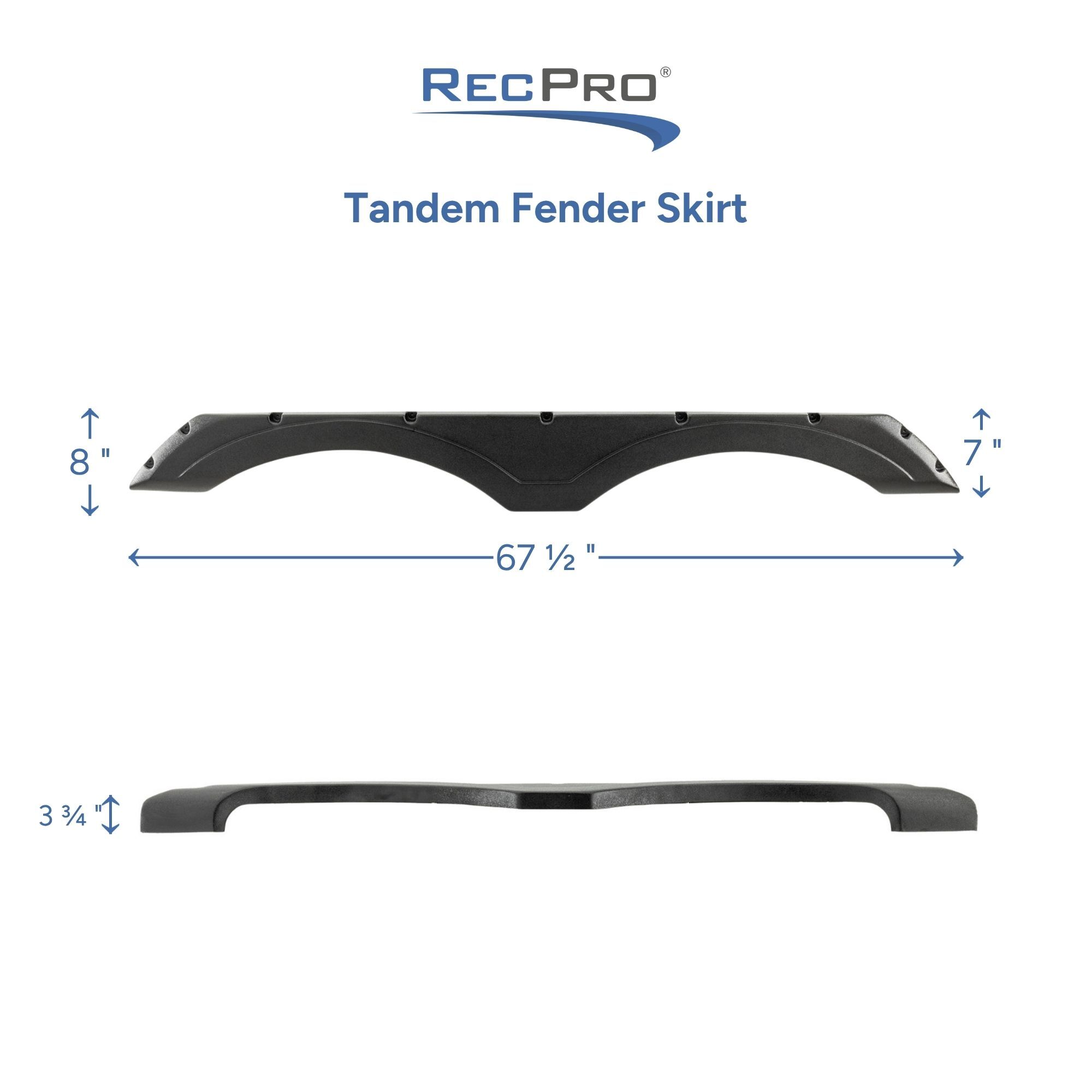 Tandem RV Fender Skirt Measurements 