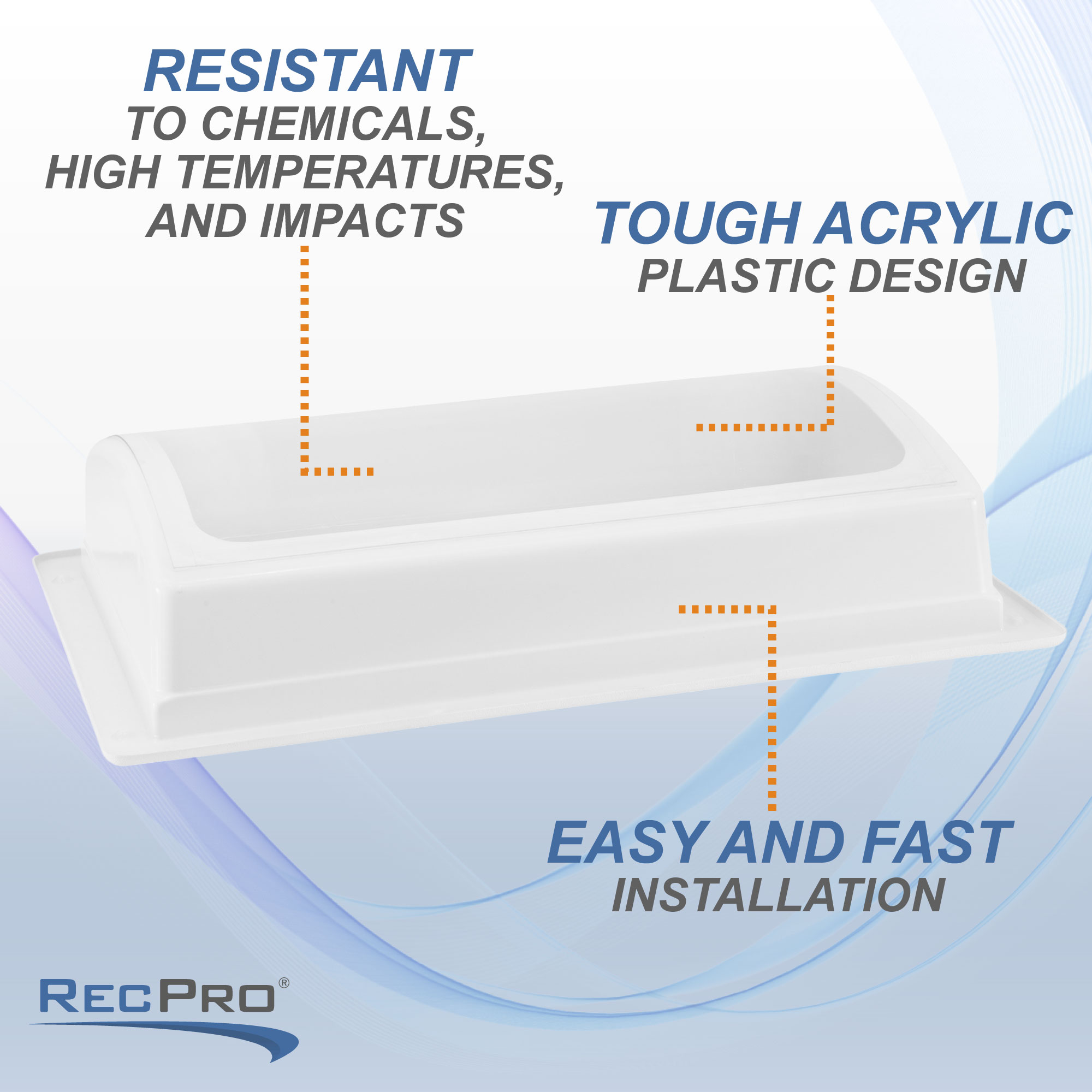 RV 14 x 22 Rectangular Interior Skylight End Arch - RecPro