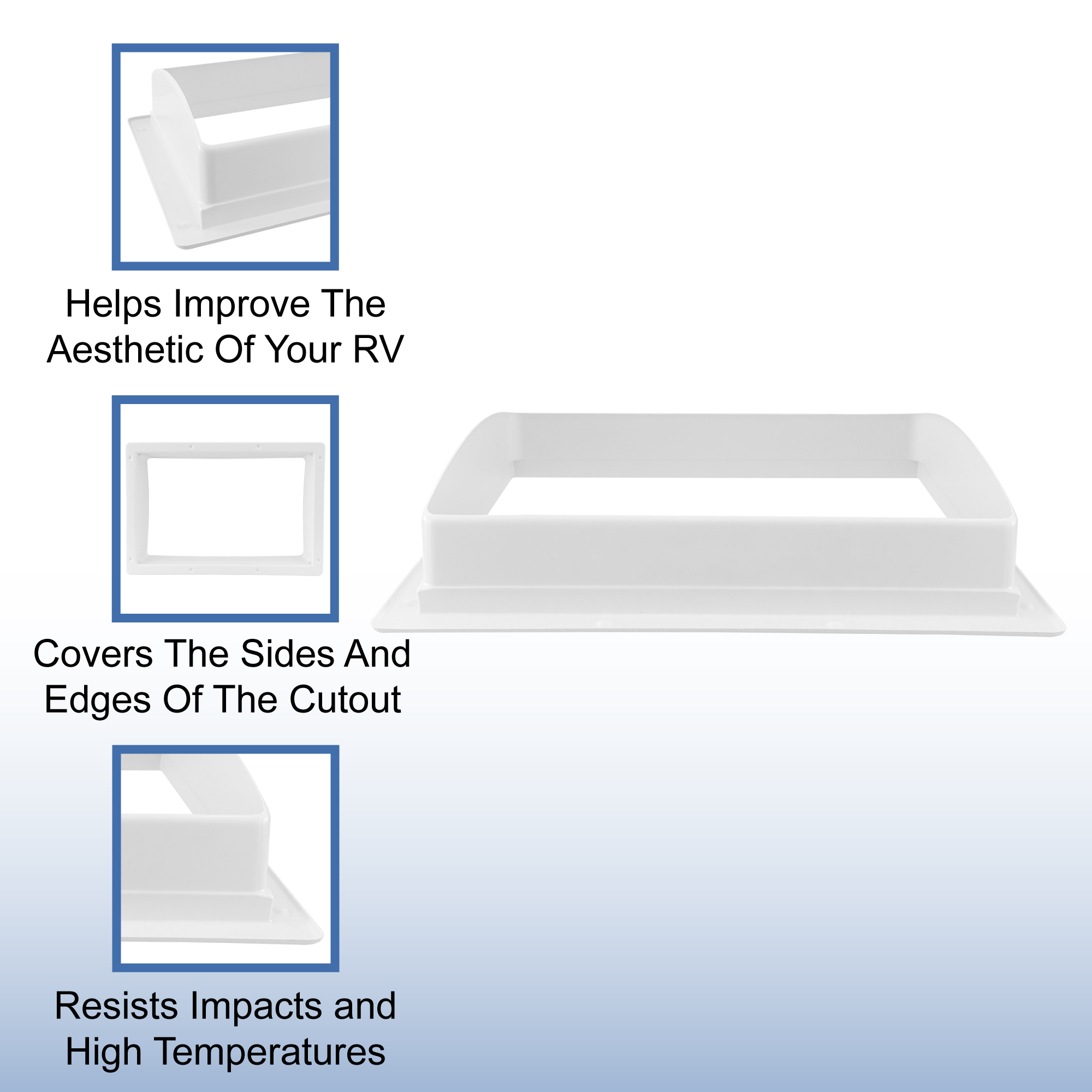 RV Skylight Interior Trim Ring Garnish RecPro