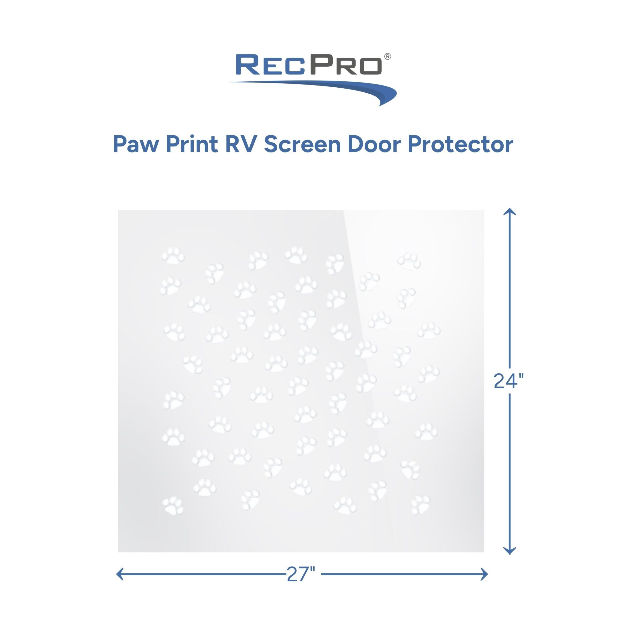 Paw Print RV Screen Door Protector Measurements Paw Print RV Screen Door Protector Measurements