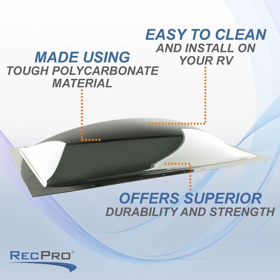 Easy to clean, superior durability and strength, tough polycarbonate material Easy to clean, superior durability and strength, tough polycarbonate material