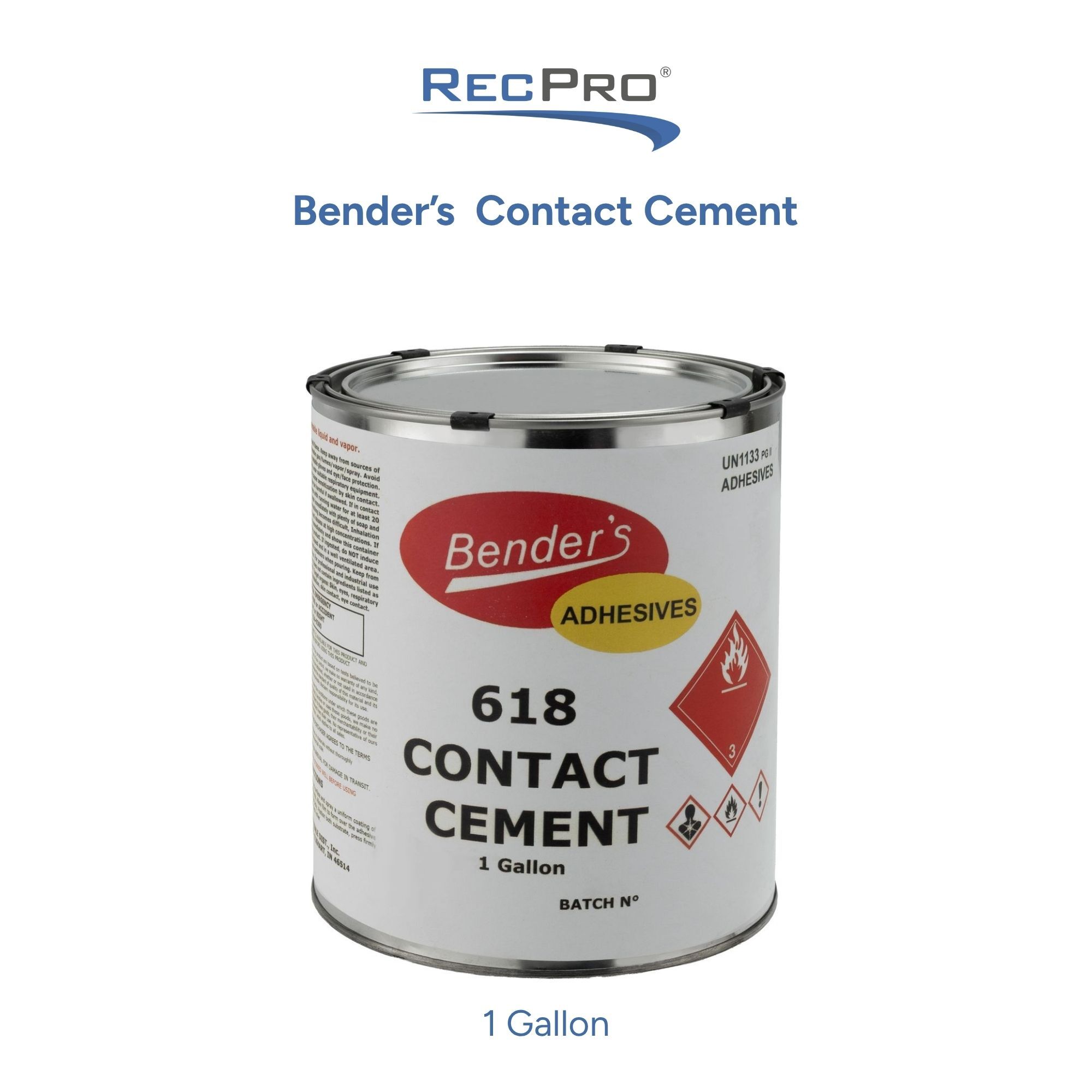 Bender's Contact Cement 1 Gallon Bender's Contact Cement 1 Gallon