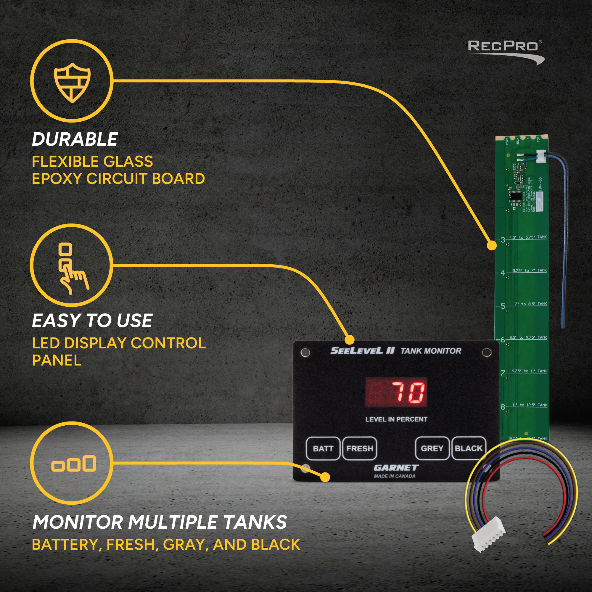 Durable, Easy To Use, Monitor Multiple Tanks