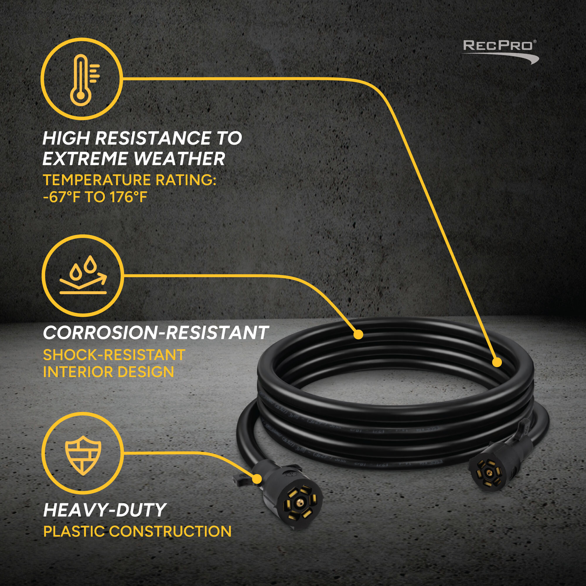 High resistance to extreme weather, corrosion-resistant, heavy duty