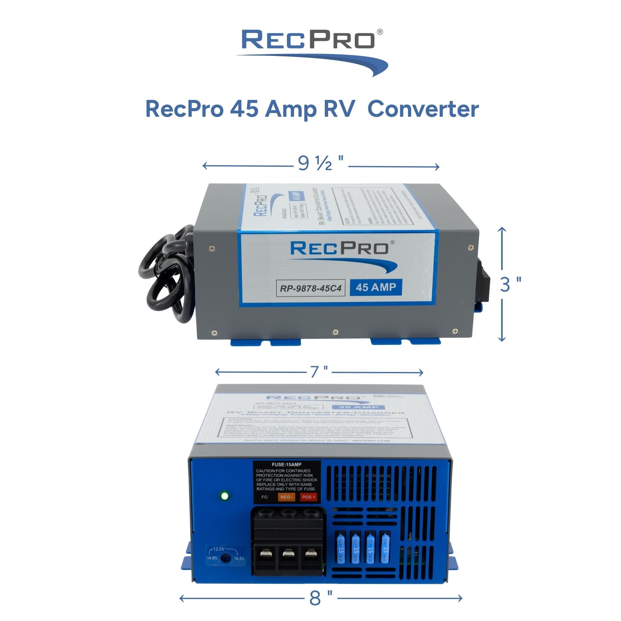 RecPro 45 Amp RV Converter Measurements RecPro 45 Amp RV Converter Measurements