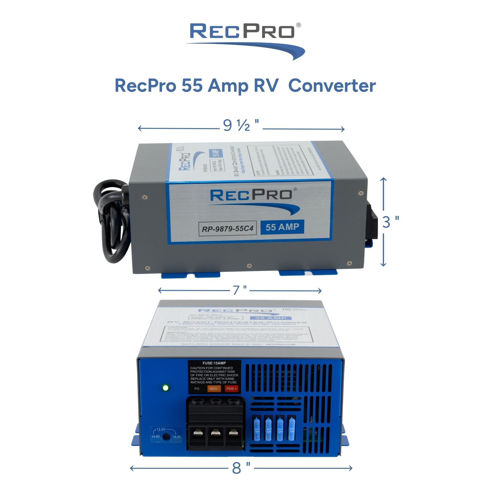 RecPro 55 Amp RV Converter Measurements RecPro 55 Amp RV Converter Measurements