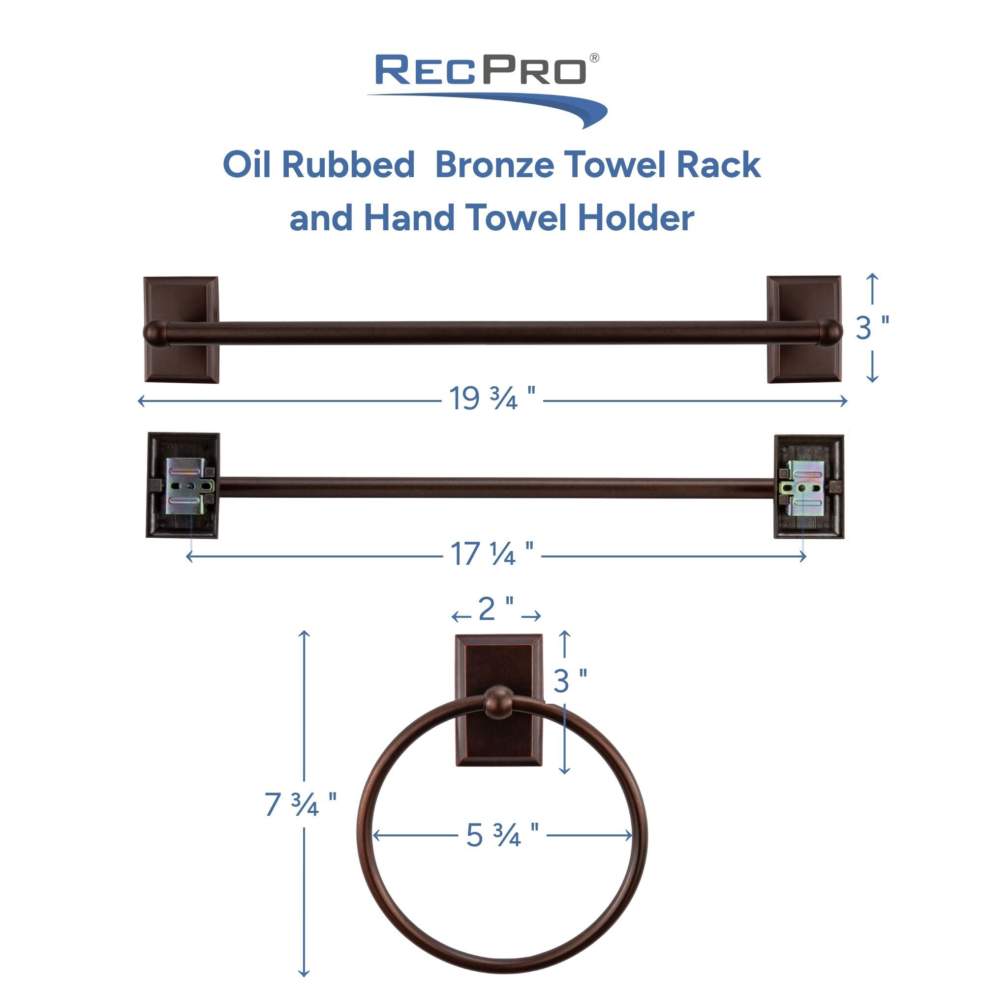 Oil Rubbed Bronze Towel Rack and Hand Towel Holder Measurements Oil Rubbed Bronze Towel Rack and Hand Towel Holder Measurements