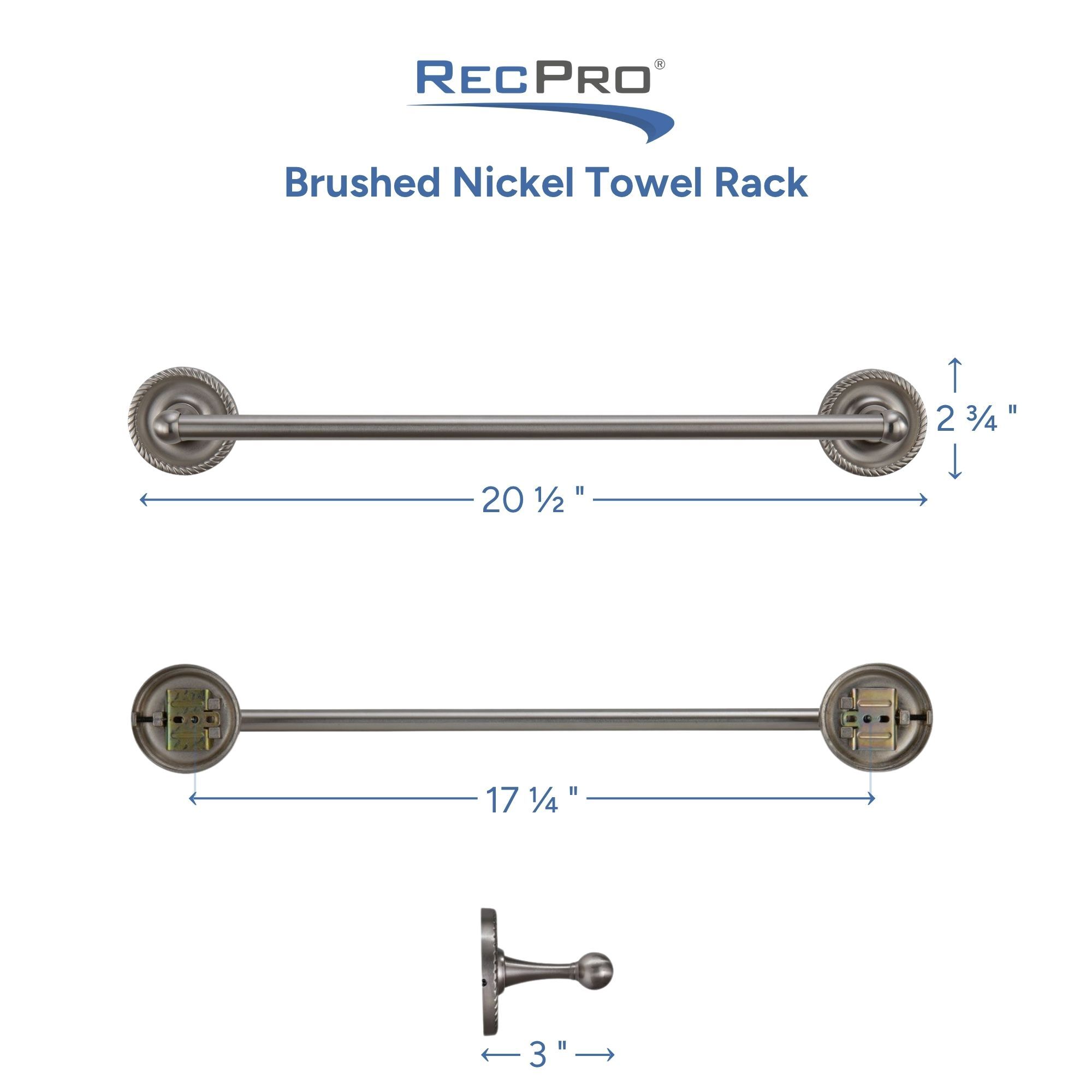 Brushed Nickle Towel Rack Measurements Brushed Nickle Towel Rack Measurements