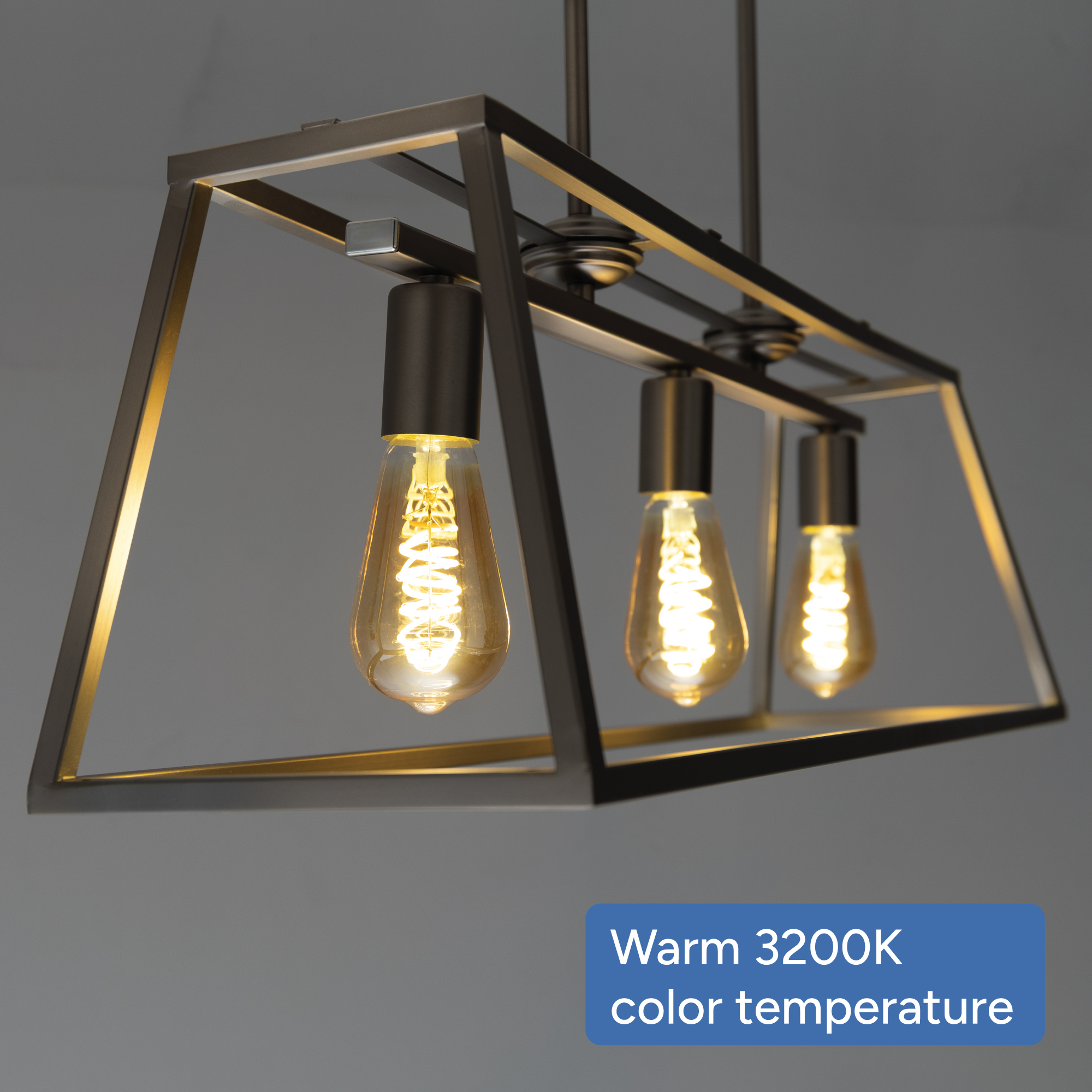 Warm 3200K color temperature
