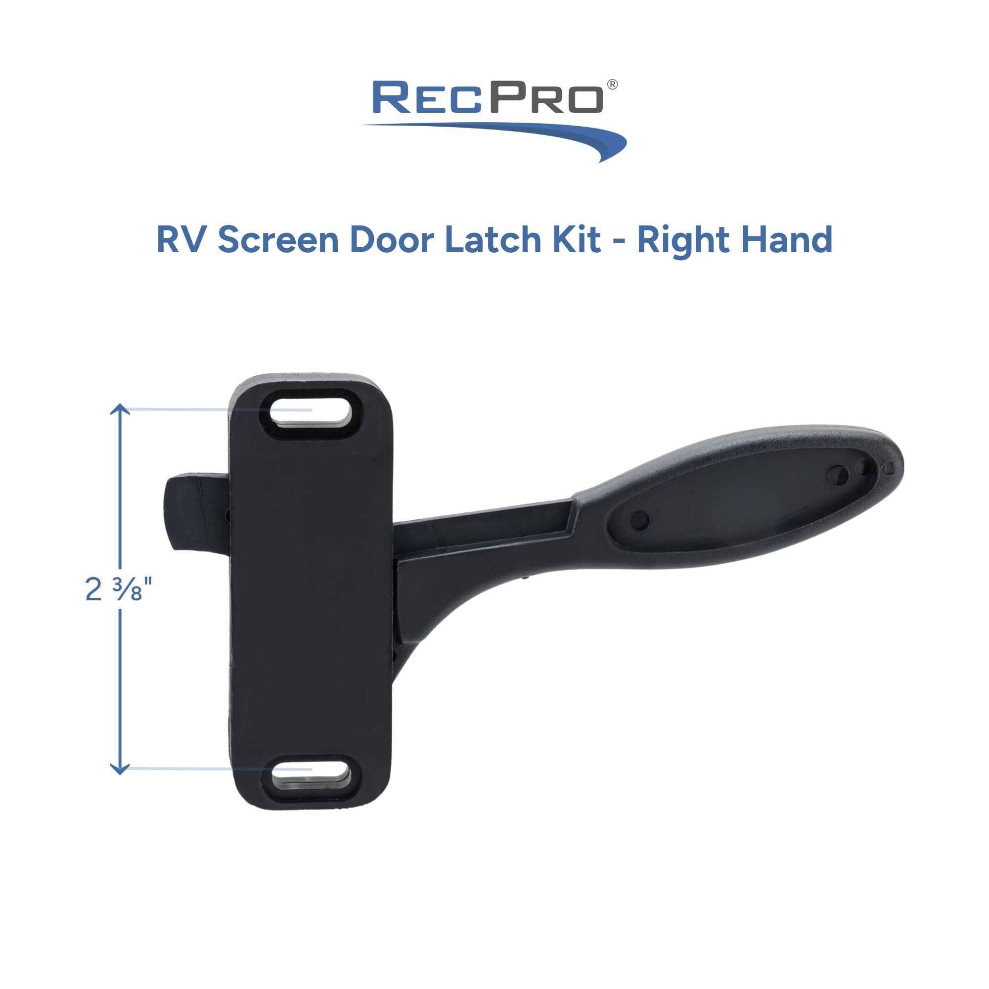 RV Screen Door Latch Kit - Right Hand Measurements RV Screen Door Latch Kit - Right Hand Measurements