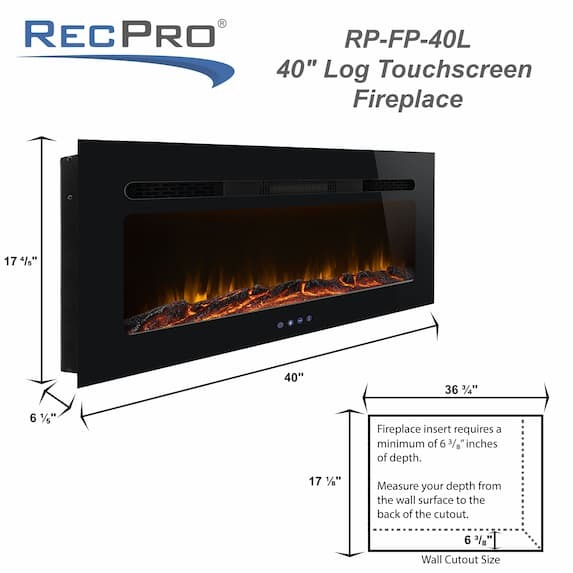 40" Fireplace Measurements