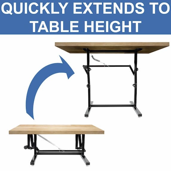 Quickly extend to table height