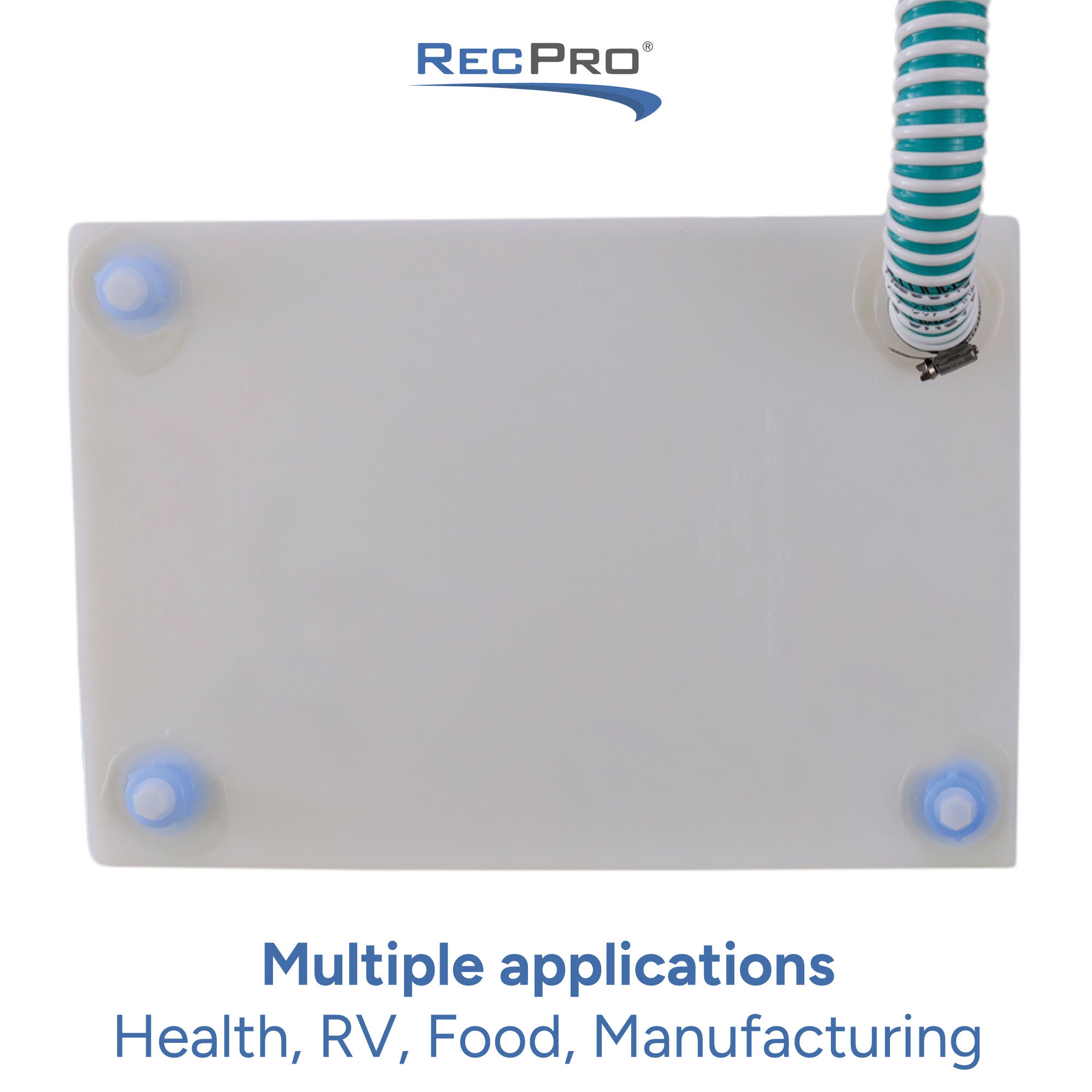 Multiple applications health, rv, food, manufacturing Multiple applications health, rv, food, manufacturing