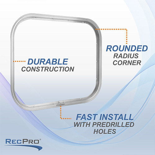 Horse Trailer Feed Window Trim Ring