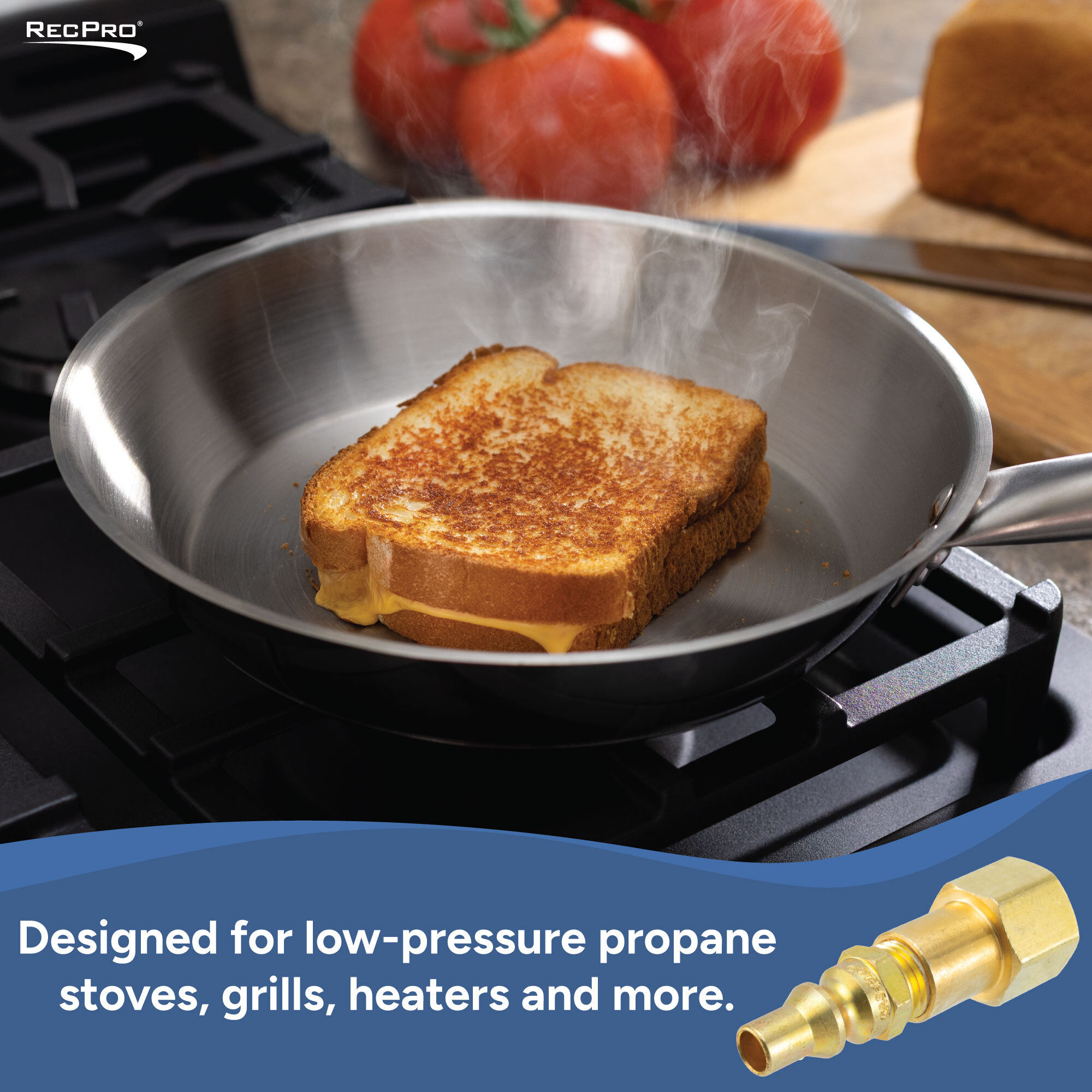 Designed for low-pressure propane stoves, grills, heaters and more Designed for low-pressure propane stoves, grills, heaters and more