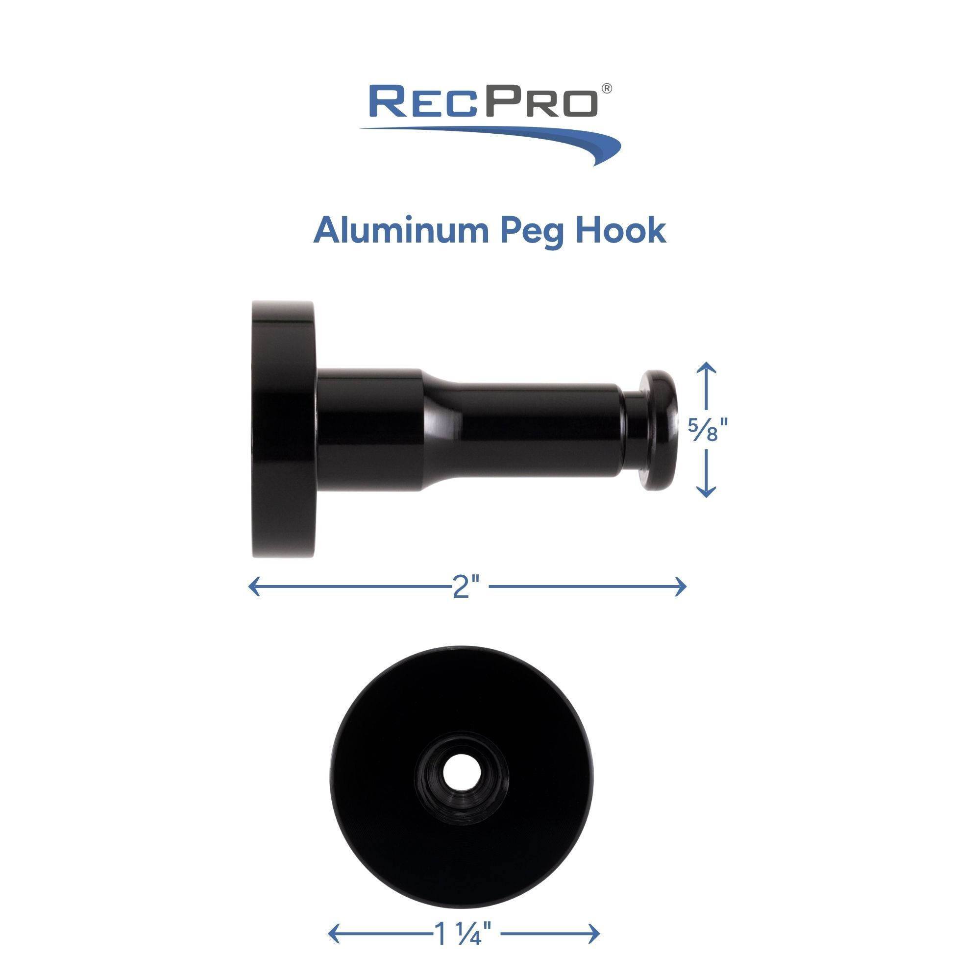 Aluminum Peg Hook Measurements Aluminum Peg Hook Measurements