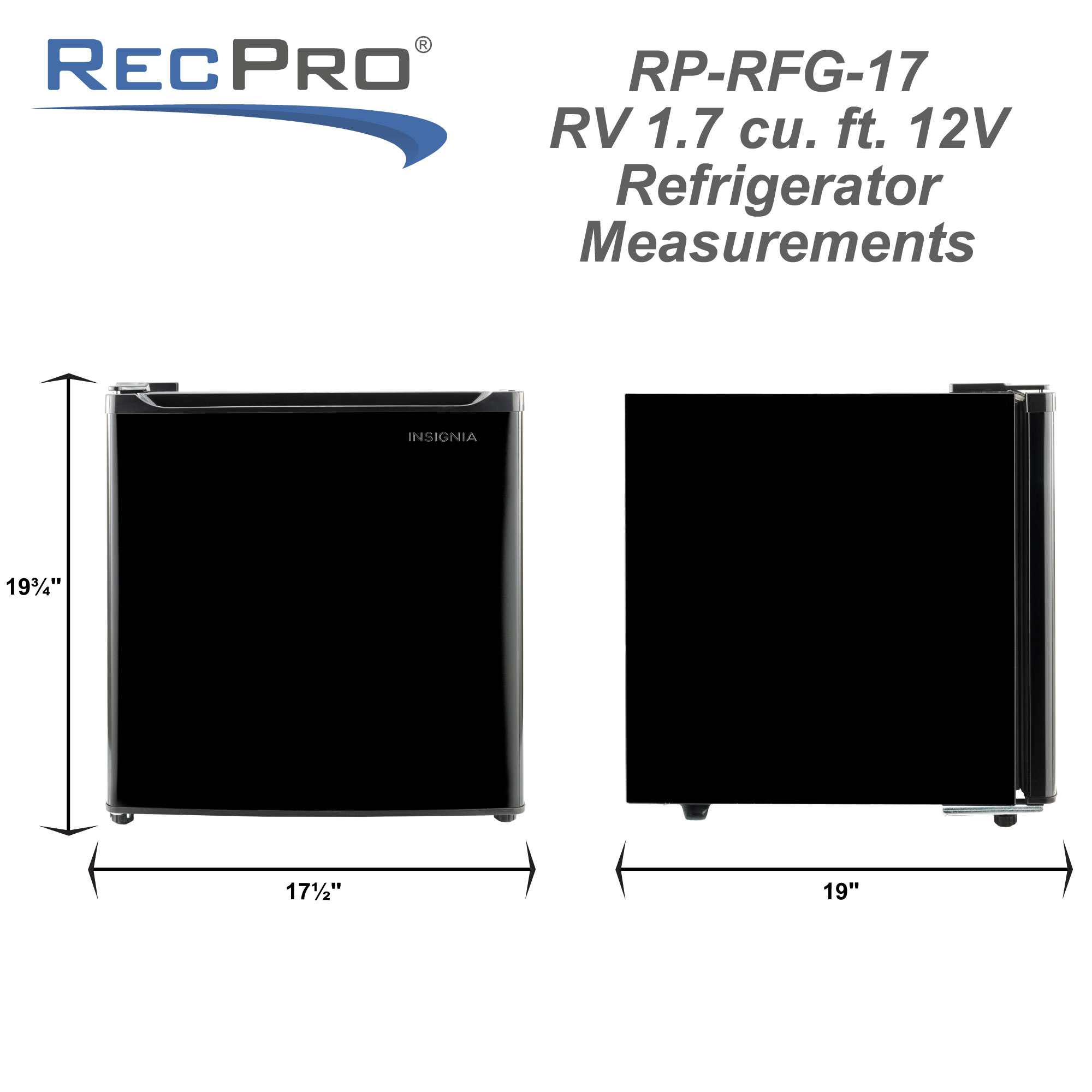 Black 12 volt RV refrigerator measurements. Black 12 volt RV refrigerator measurements.