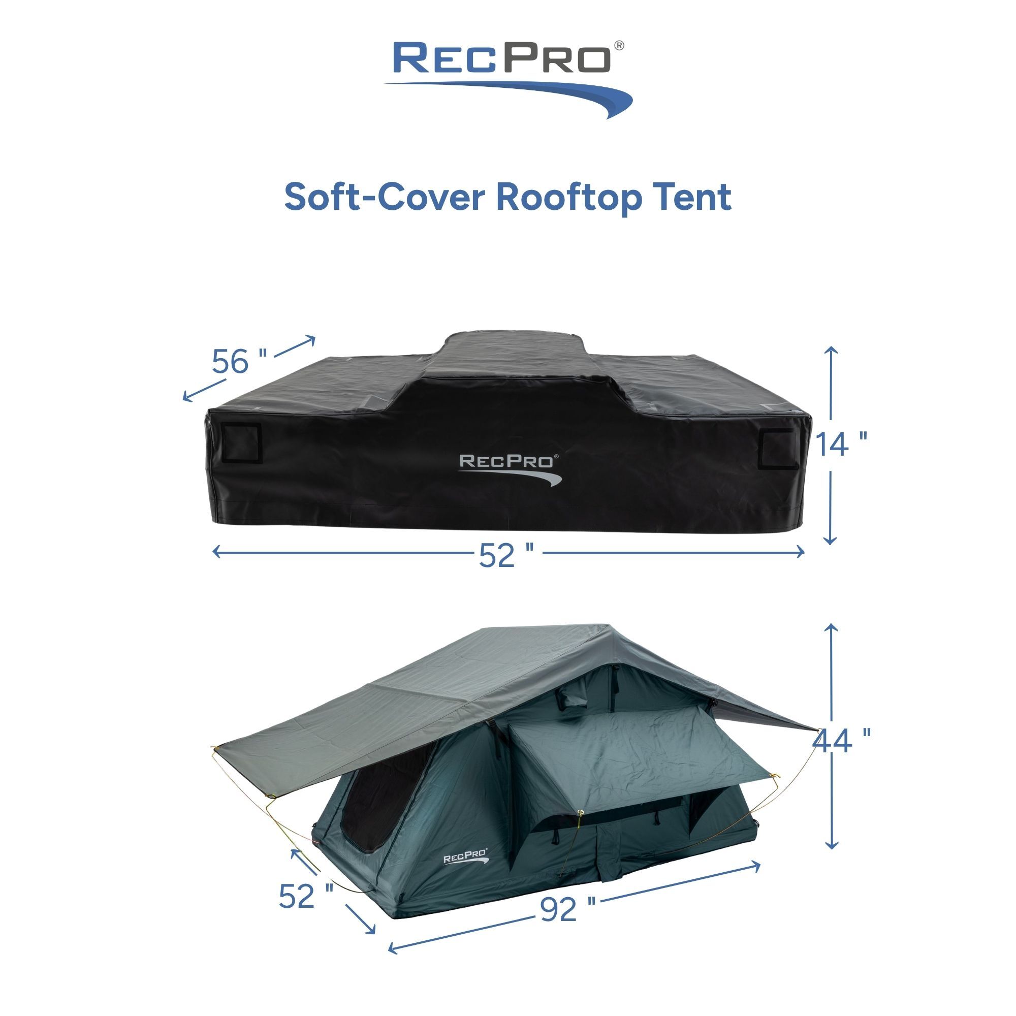 Soft-Cover Rooftop Tent Measurements Soft-Cover Rooftop Tent Measurements