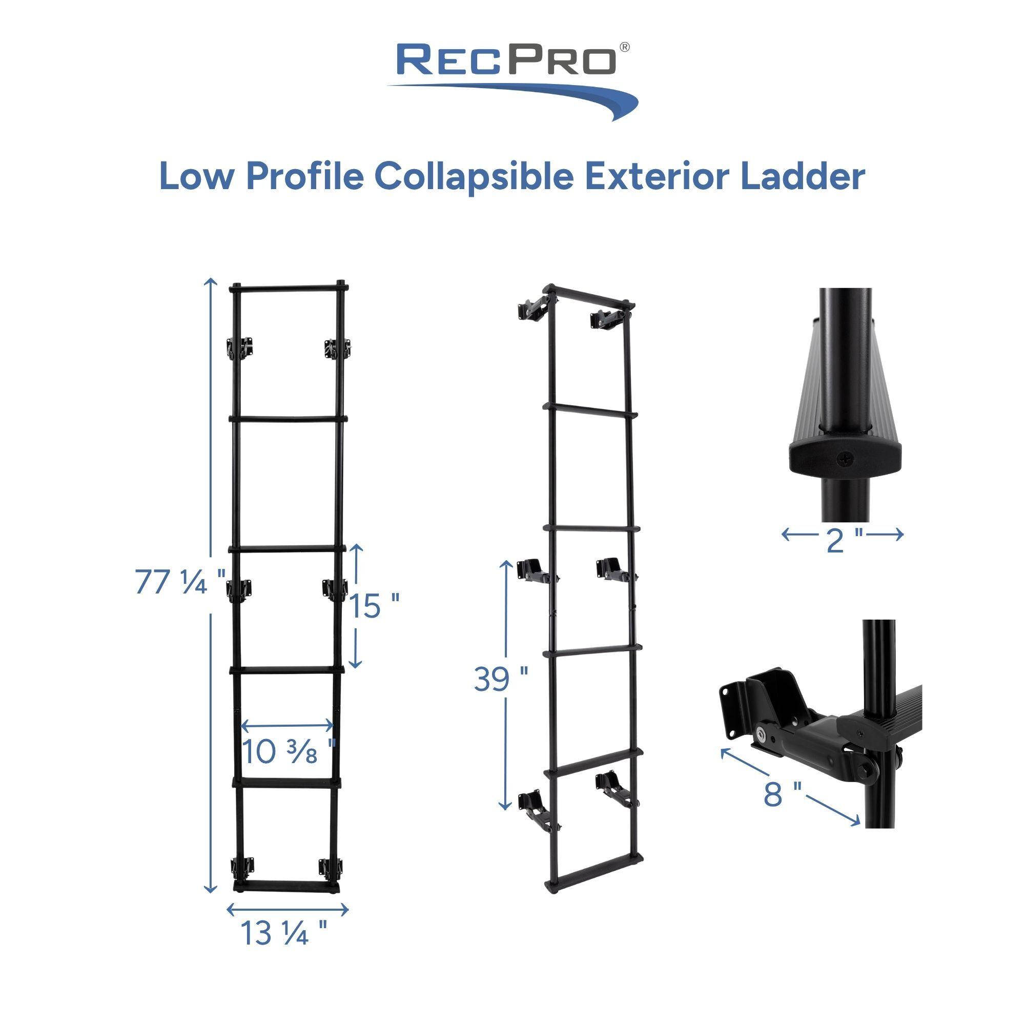Low Profile Collapsible Exterior Ladder Measurements Low Profile Collapsible Exterior Ladder Measurements
