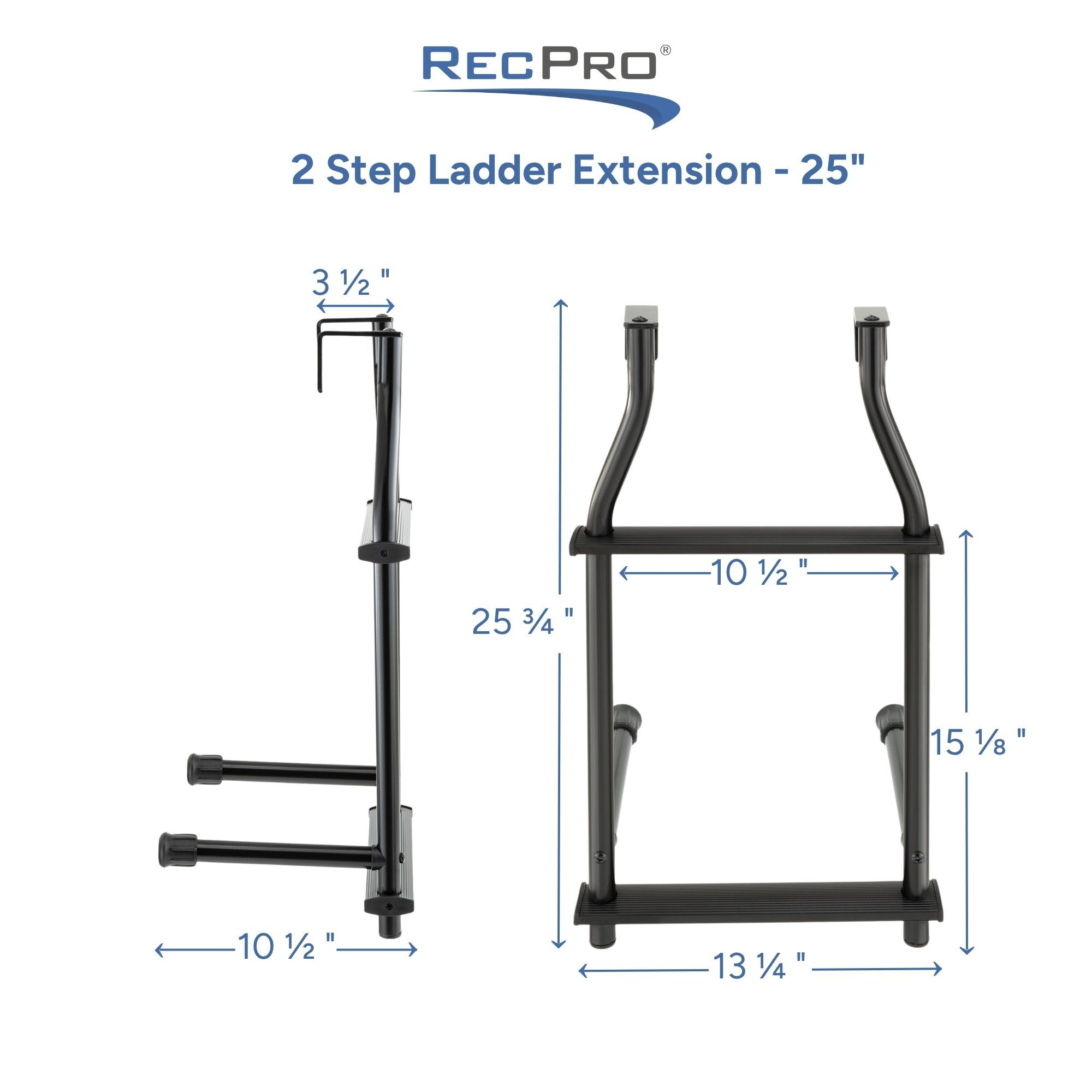 2 Step Ladder Extension 25" Measurements 2 Step Ladder Extension 25" Measurements